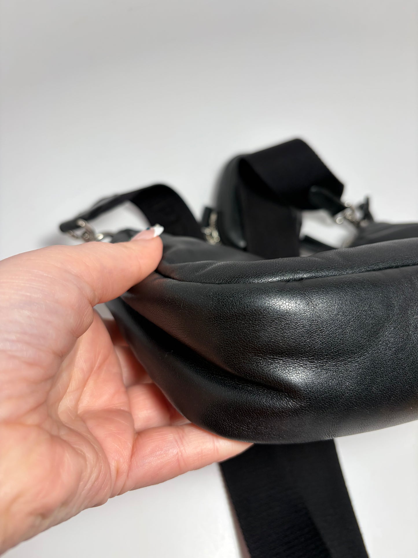 Prada Re-Edition 2005 Soft Padded Black Nappa (Lambskin) Leather Crossbody/Shoulder Bag