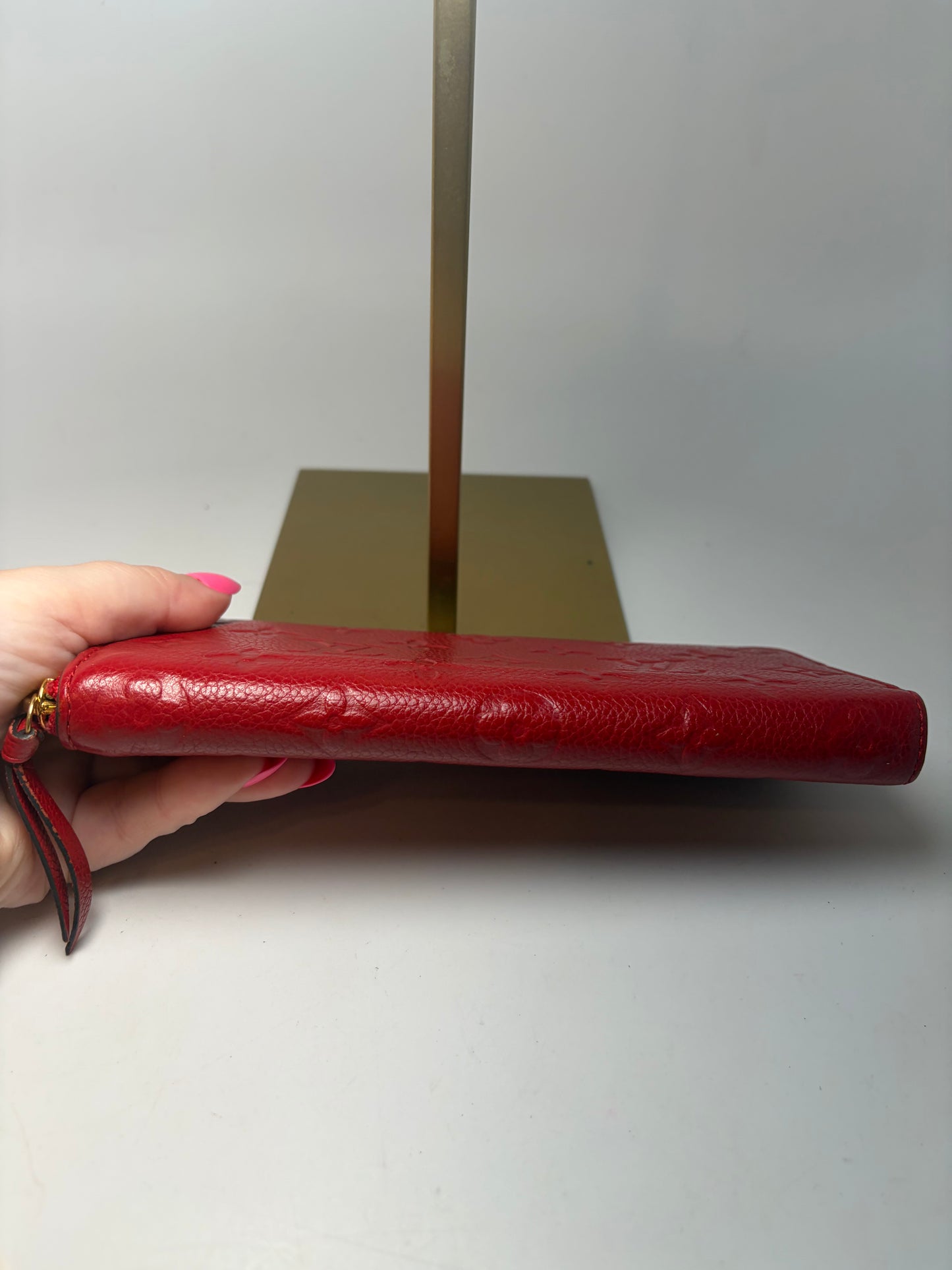 Louis Vuitton Empriente Monogram Zippy Wallet Cherry Red