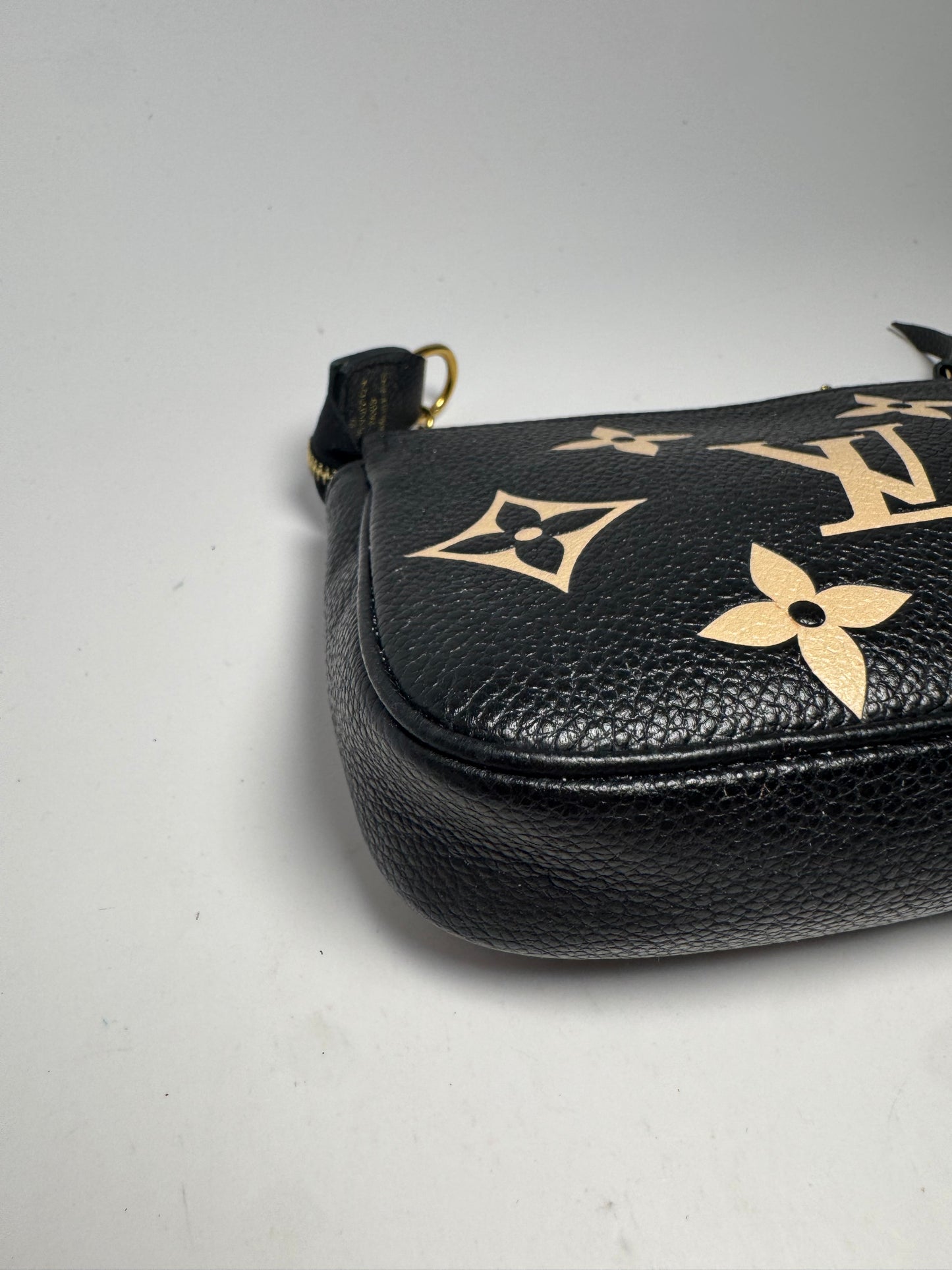 Louis Vuitton Empriente Bicolor Black & Cream Mini Pochette w/Gift Box w/COA from Authentic Detective