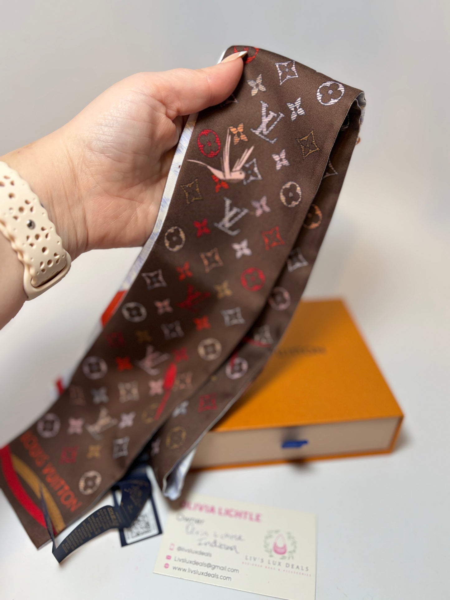 Louis Vuitton Up and Away BB Bandeau 100% Silk Spring-Summer 2023 NWOT