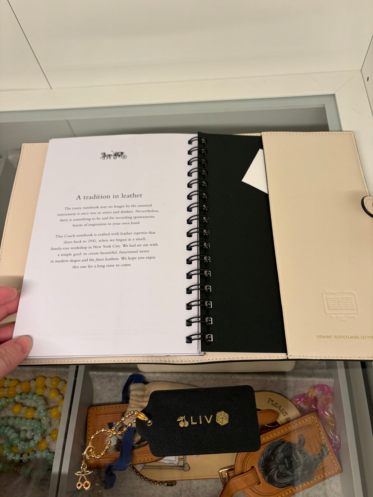 Coach x Disney Mickey & Friends Stickers Leather Notebook Gently Used