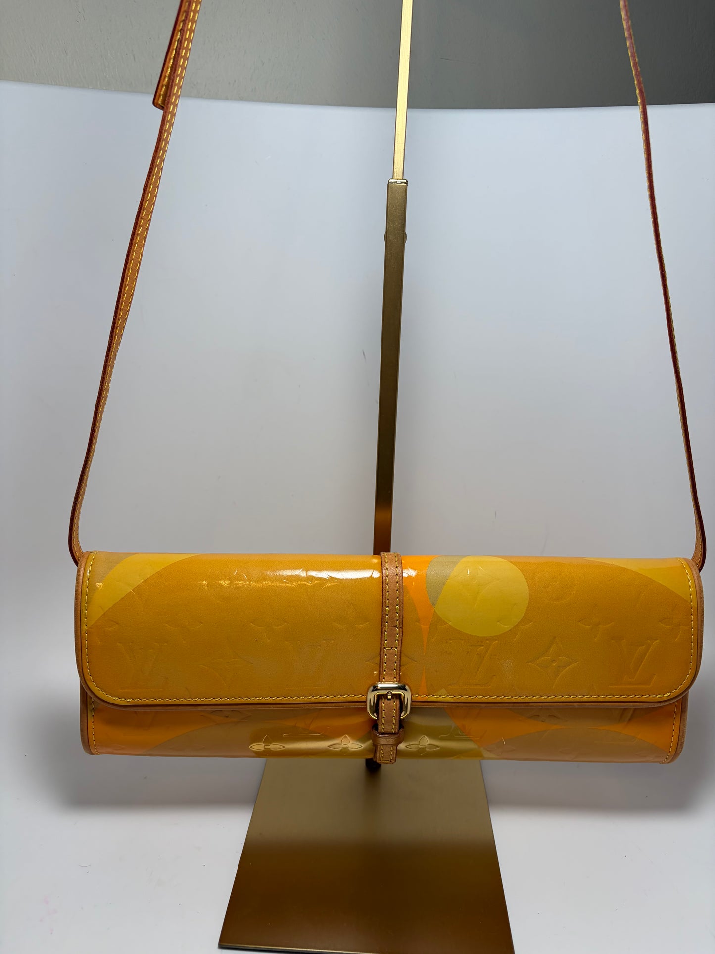 Louis Vuitton Monogram Vernis Fleurs Pochette Vintage Crossbody