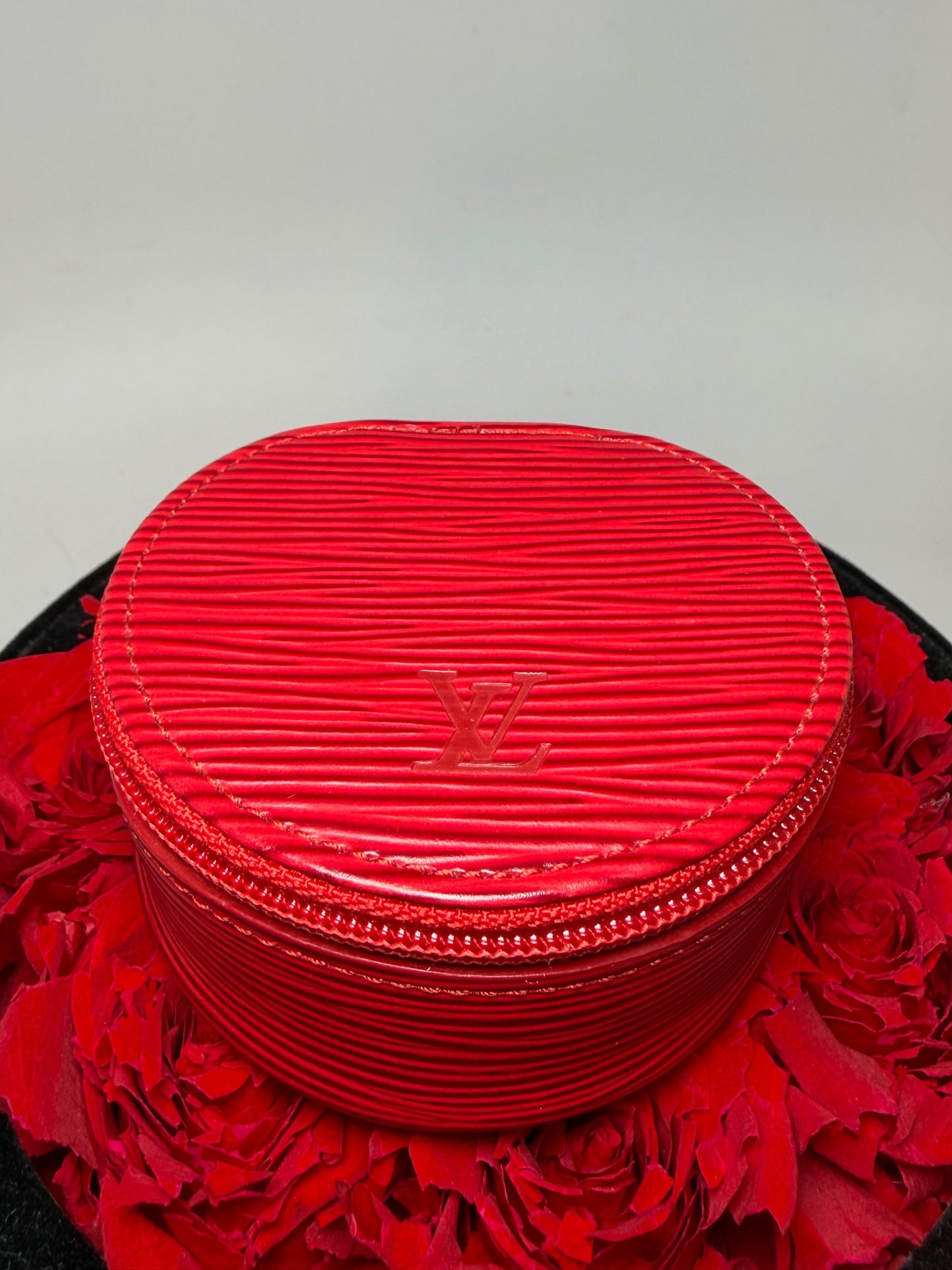 Louis Vuitton Red Epi Leather Travel Jewelry Case w/Dust Bag