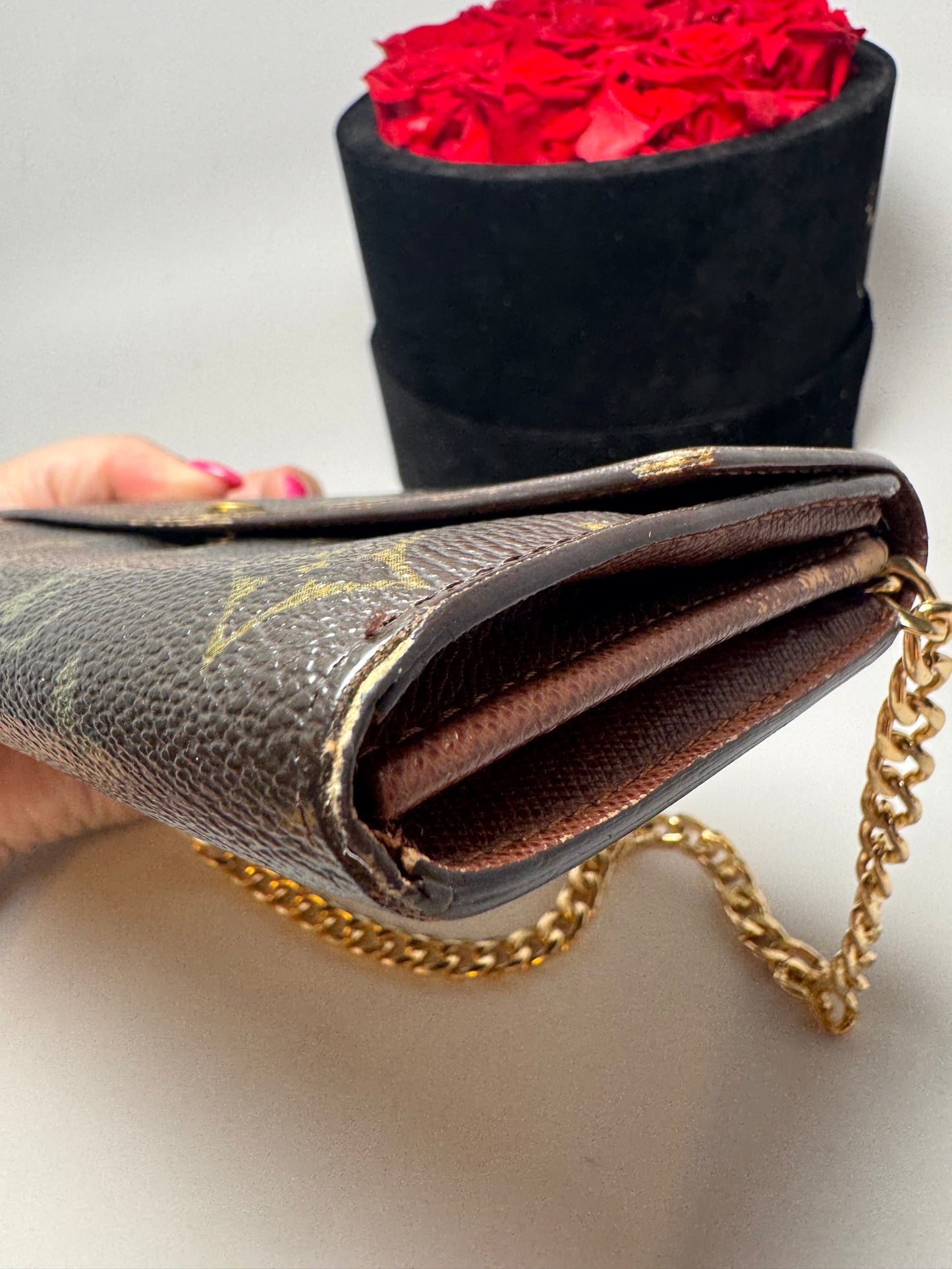 Louis Vuitton Sarah Monogram Wallet on Chain