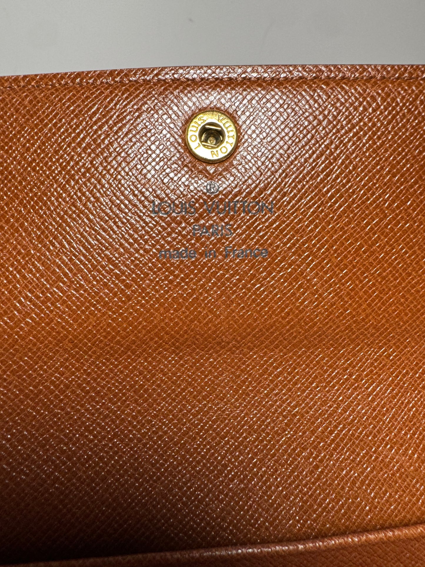 Louis Vuitton Monogram Porte Tresor Etui Papiers Wallet January 1996 in France