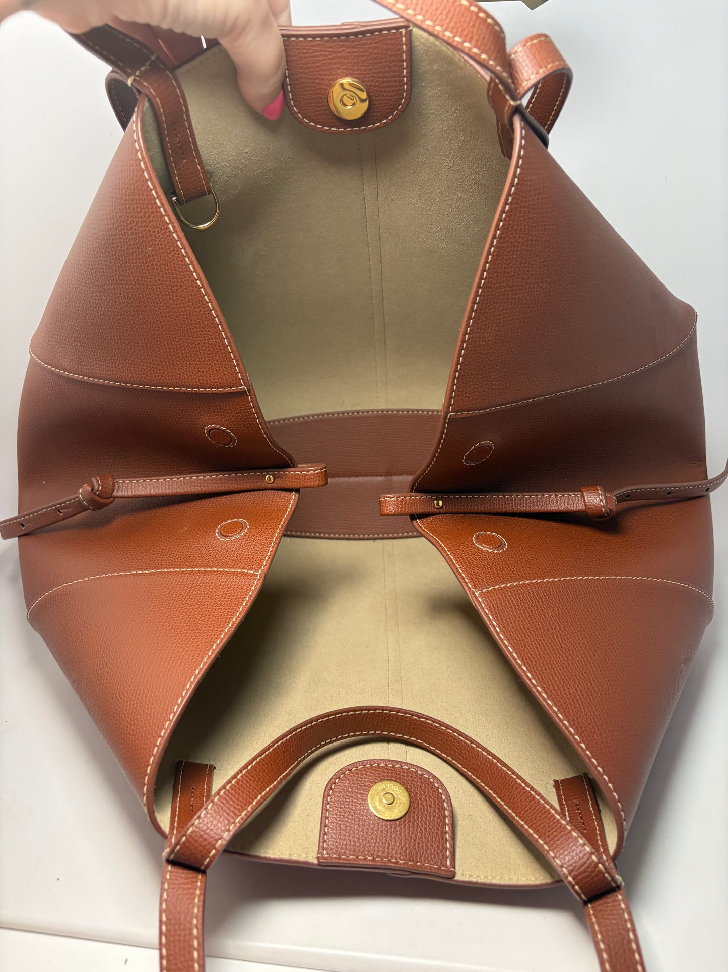 Polène Cyme in Textured Cognac