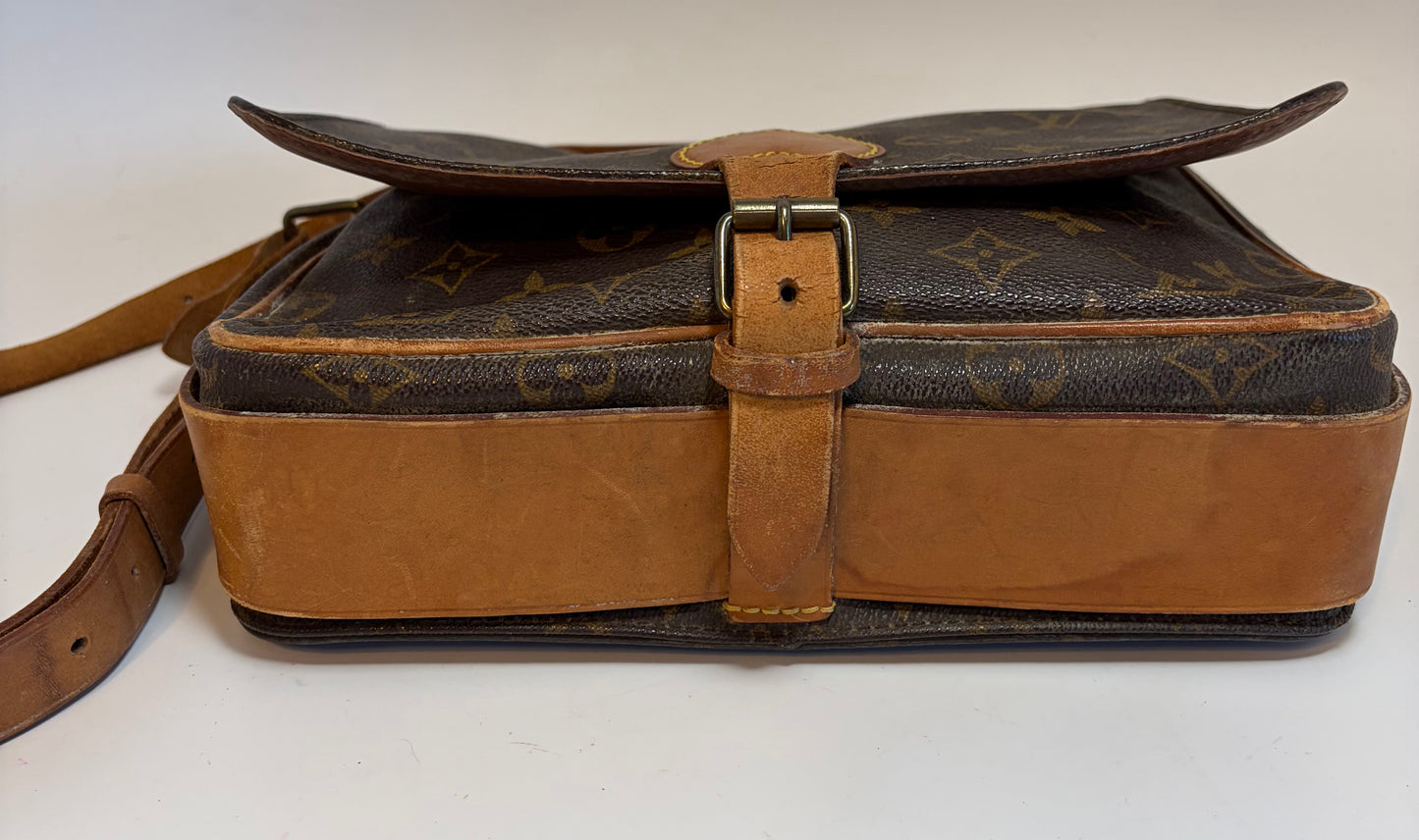 Louis Vuitton Cartouchière GM Monogram Crossbody, Made in France June 1989