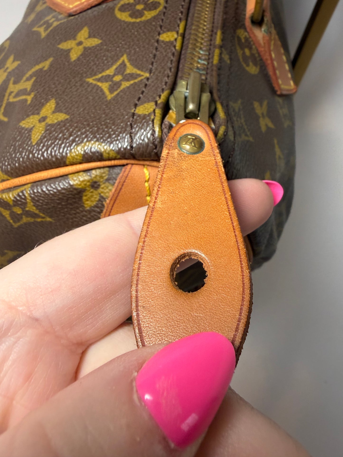 Louis Vuitton Speedy 30 Monogram Vintage Pre Date Code 80s/70s w/COA