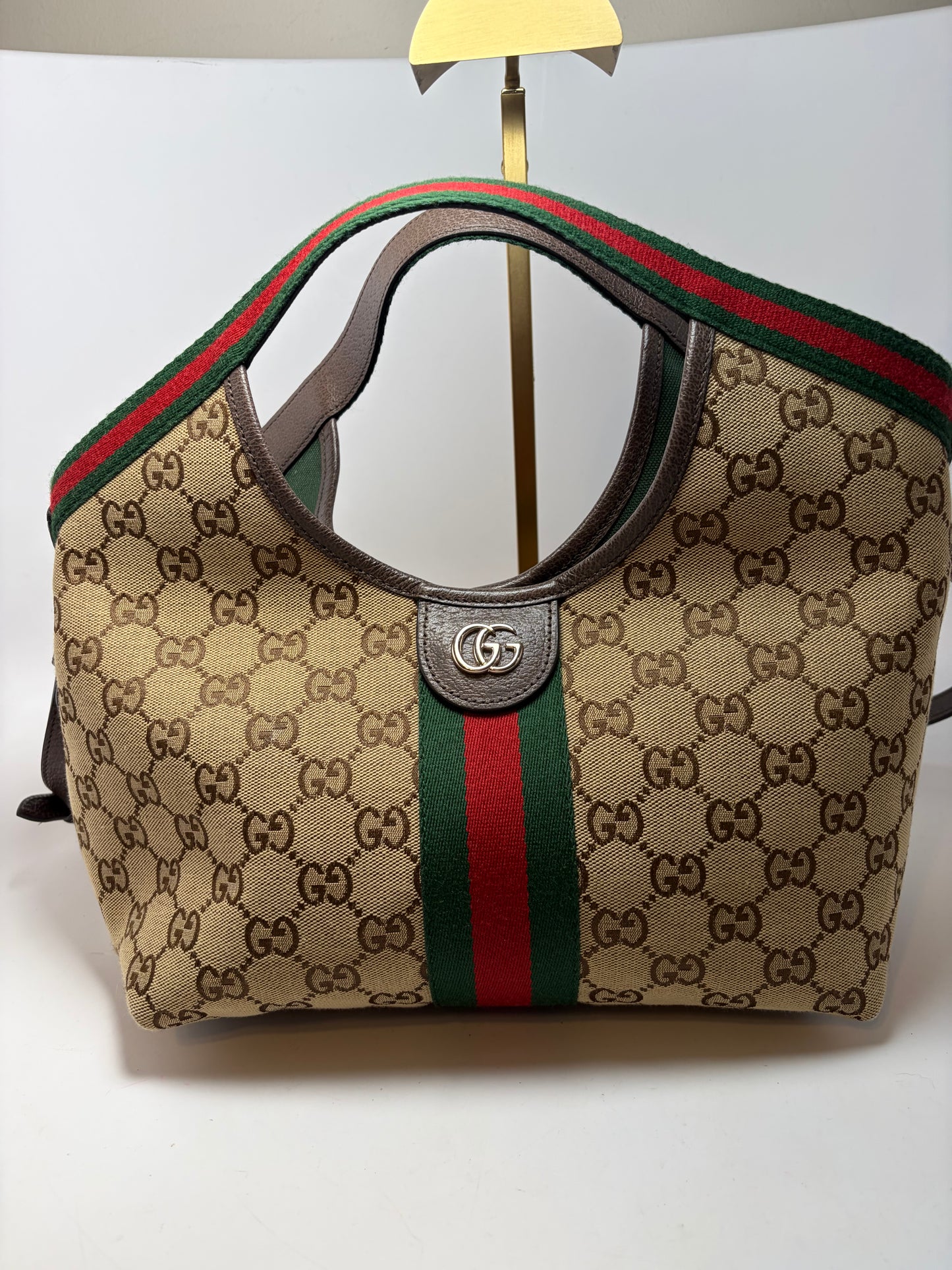 Gucci Giglio Small Canvas Tote/Crossbody LIKE NEW
