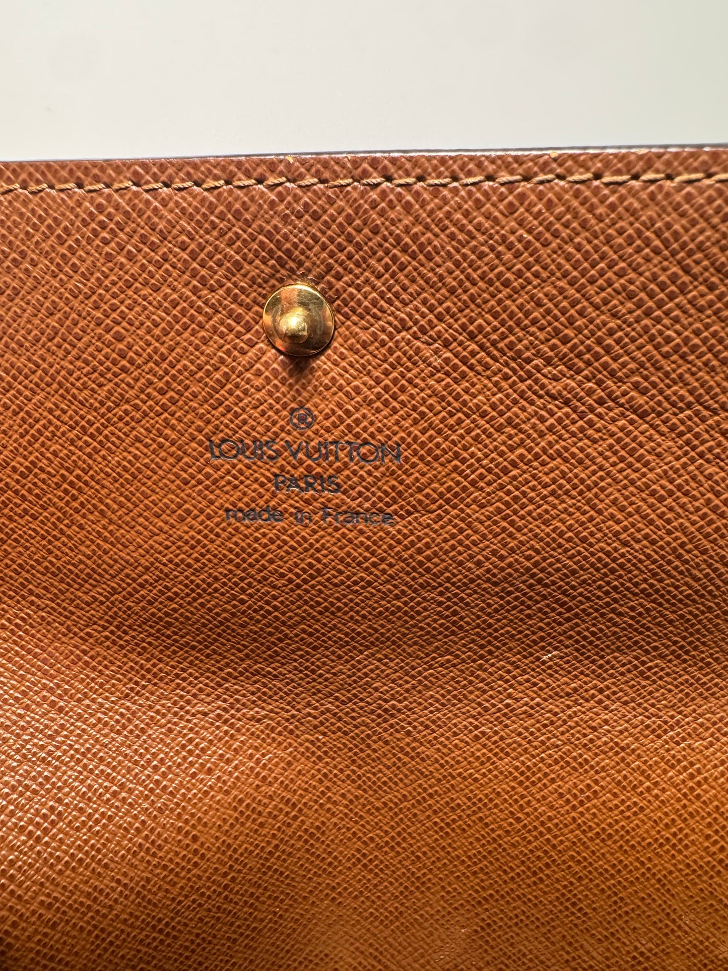 Louis Vuitton Monogram Sarah Trifold Wallet on Chain