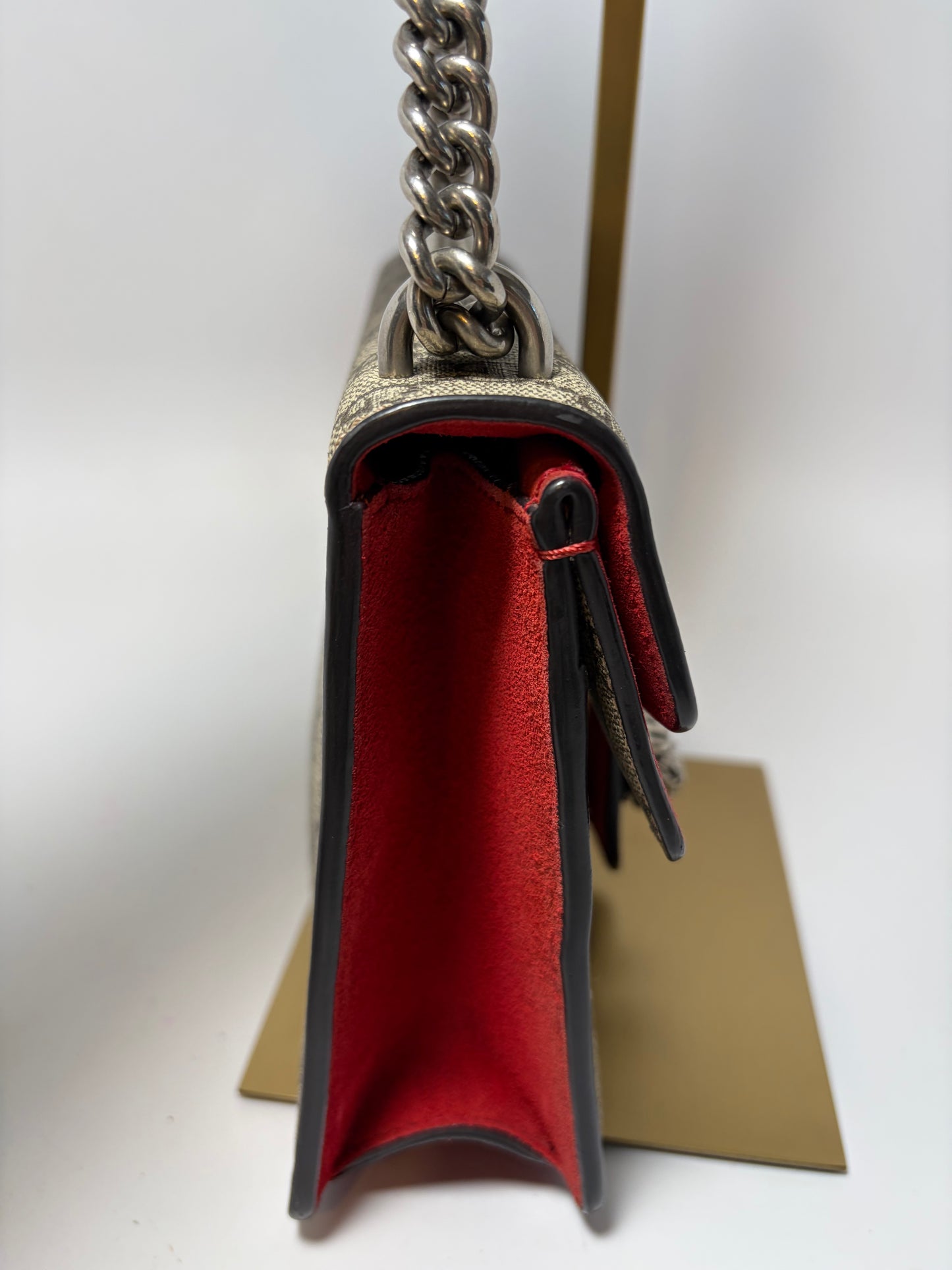 Gucci GG Supreme Dionysus Mini Shoulder Bag with Chain Strap