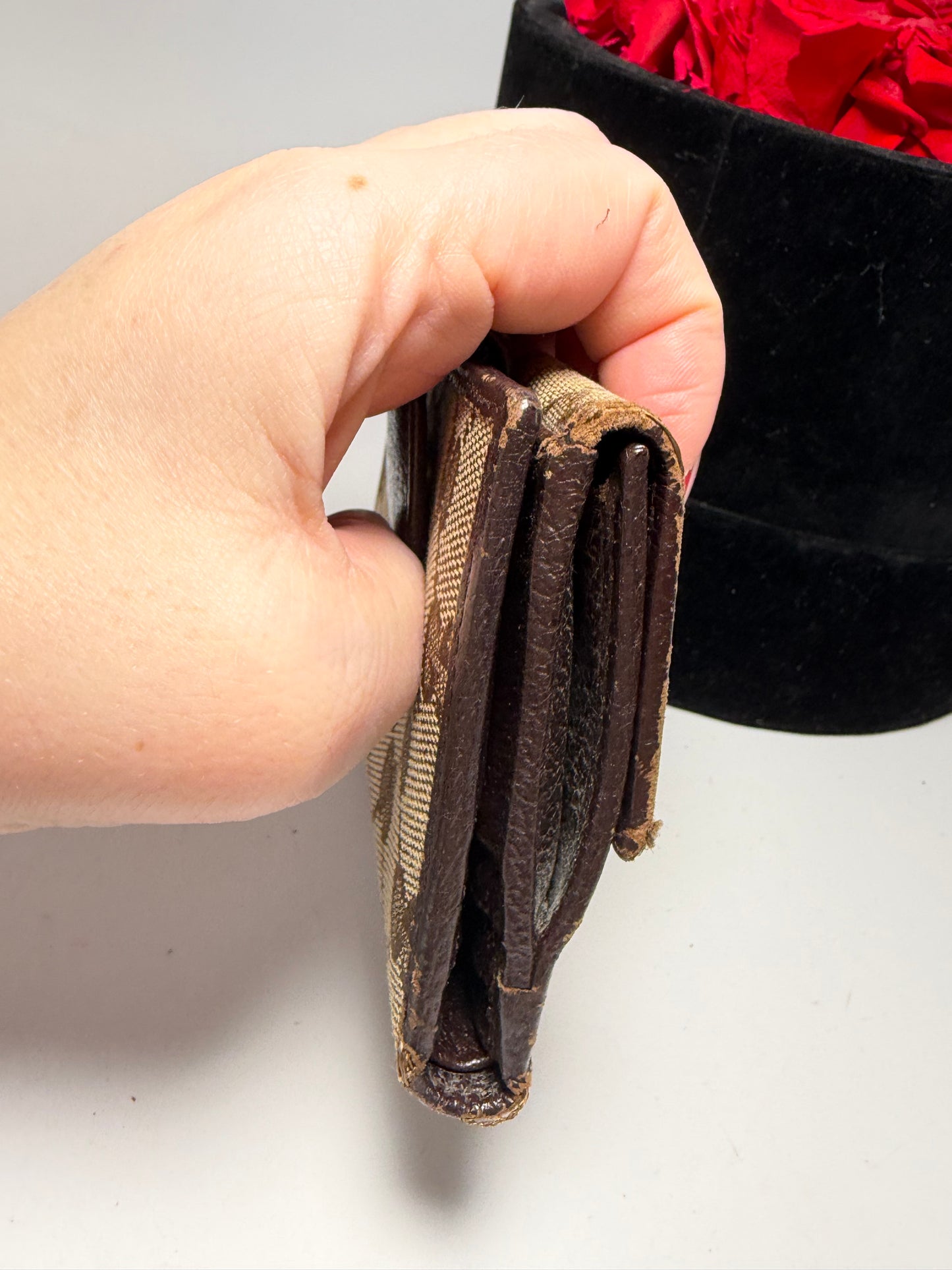 Gucci Canvas & Leather Compact Wallet