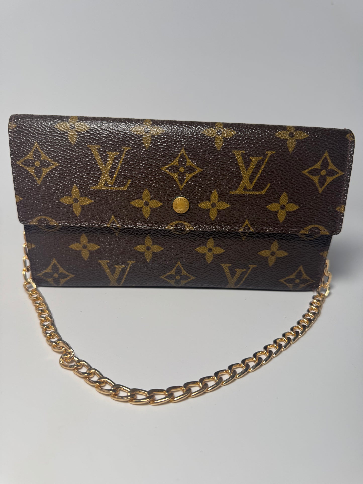 Louis Vuitton Trifold Monogram Wallet on Chain- July 1998