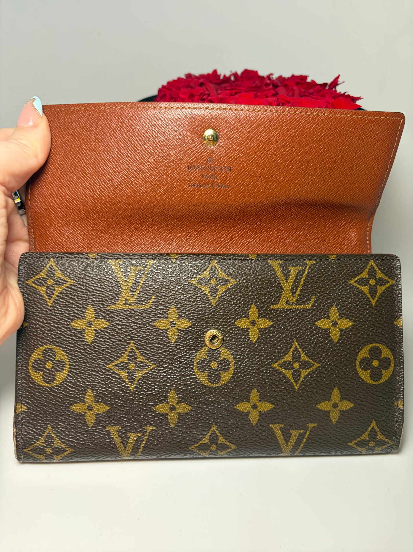 Louis Vuitton Monogram Porte Tressor Trifold Wallet