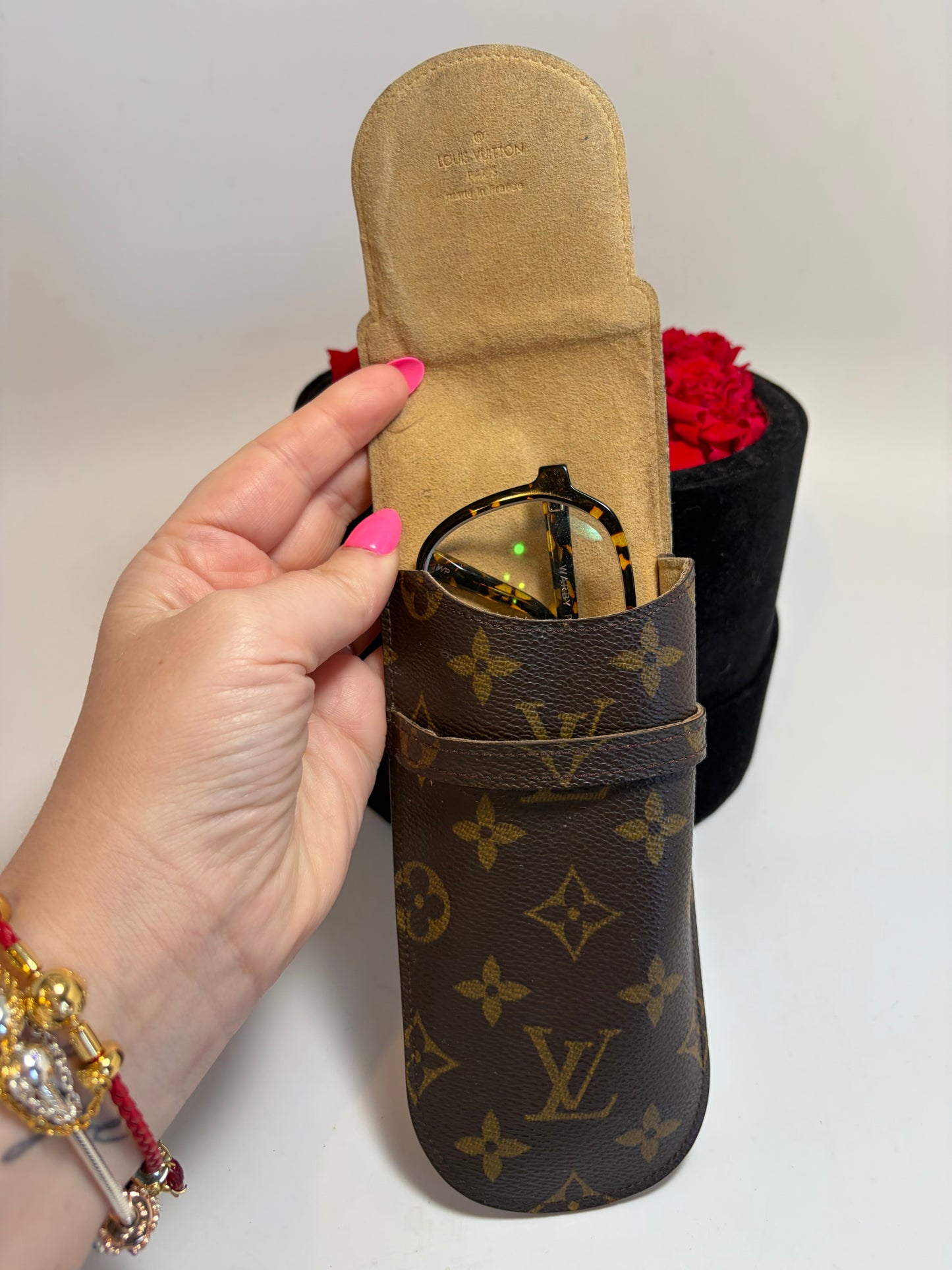 Louis Vuitton Monogram Etui Lunettes Rabat Glasses/Sunglasses Case