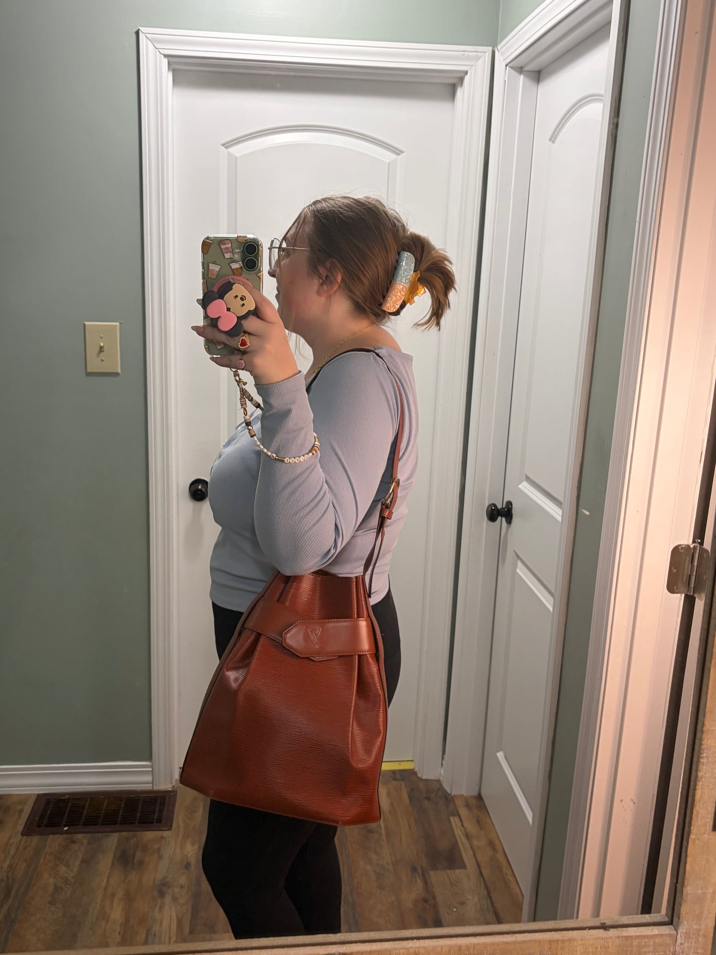 Louis Vuitton Epi Leather Sac Saint Paul GM Shoulder Bag Rouille
