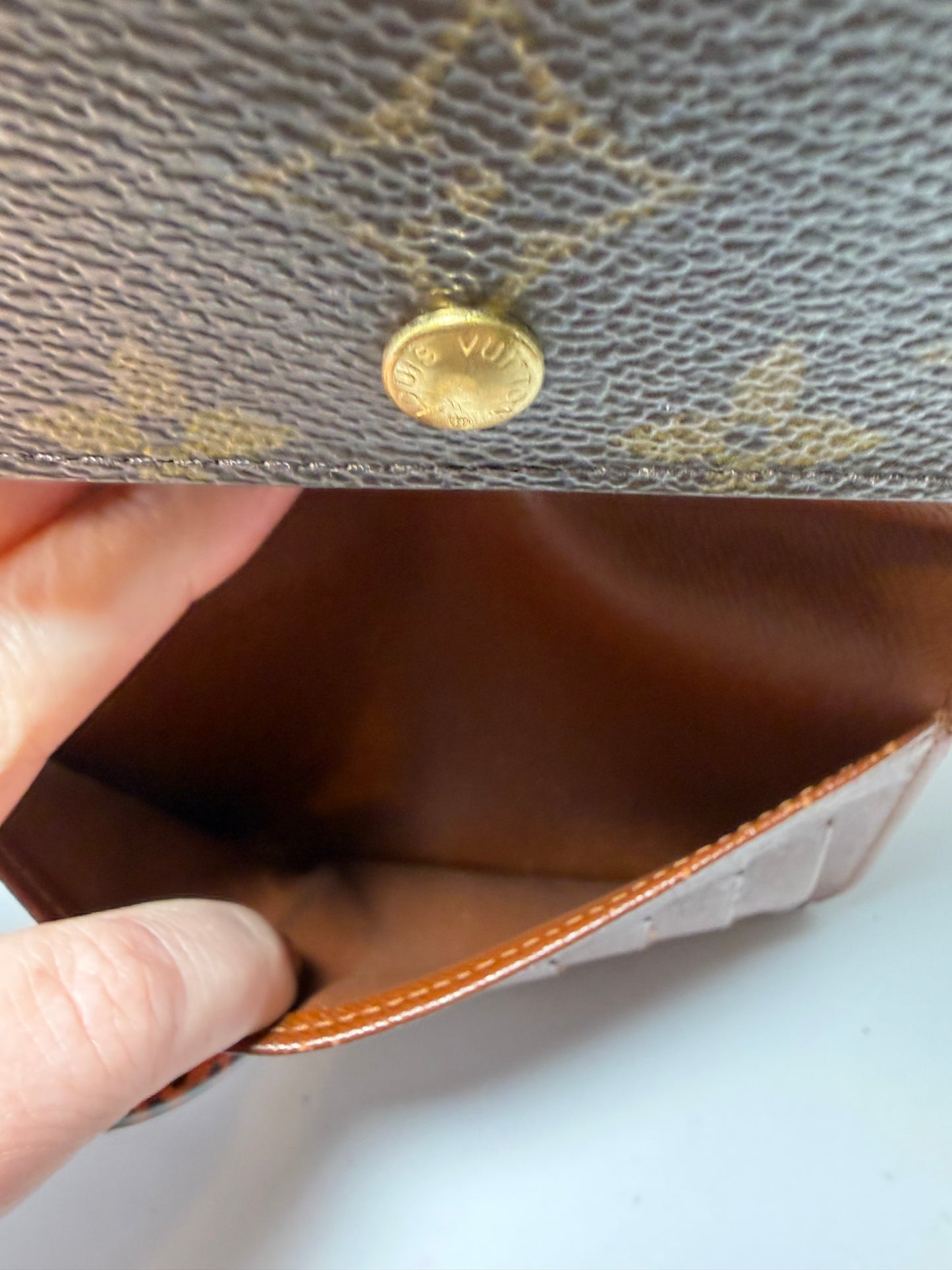 Louis Vuitton Porte Tressor Etui Papier Monogram Trifold Wallet