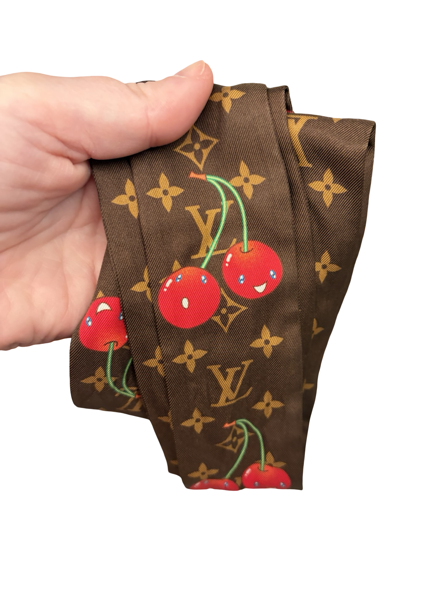 Louis Vuitton Murakami Cherry BB Bandeau Scarf w/COA