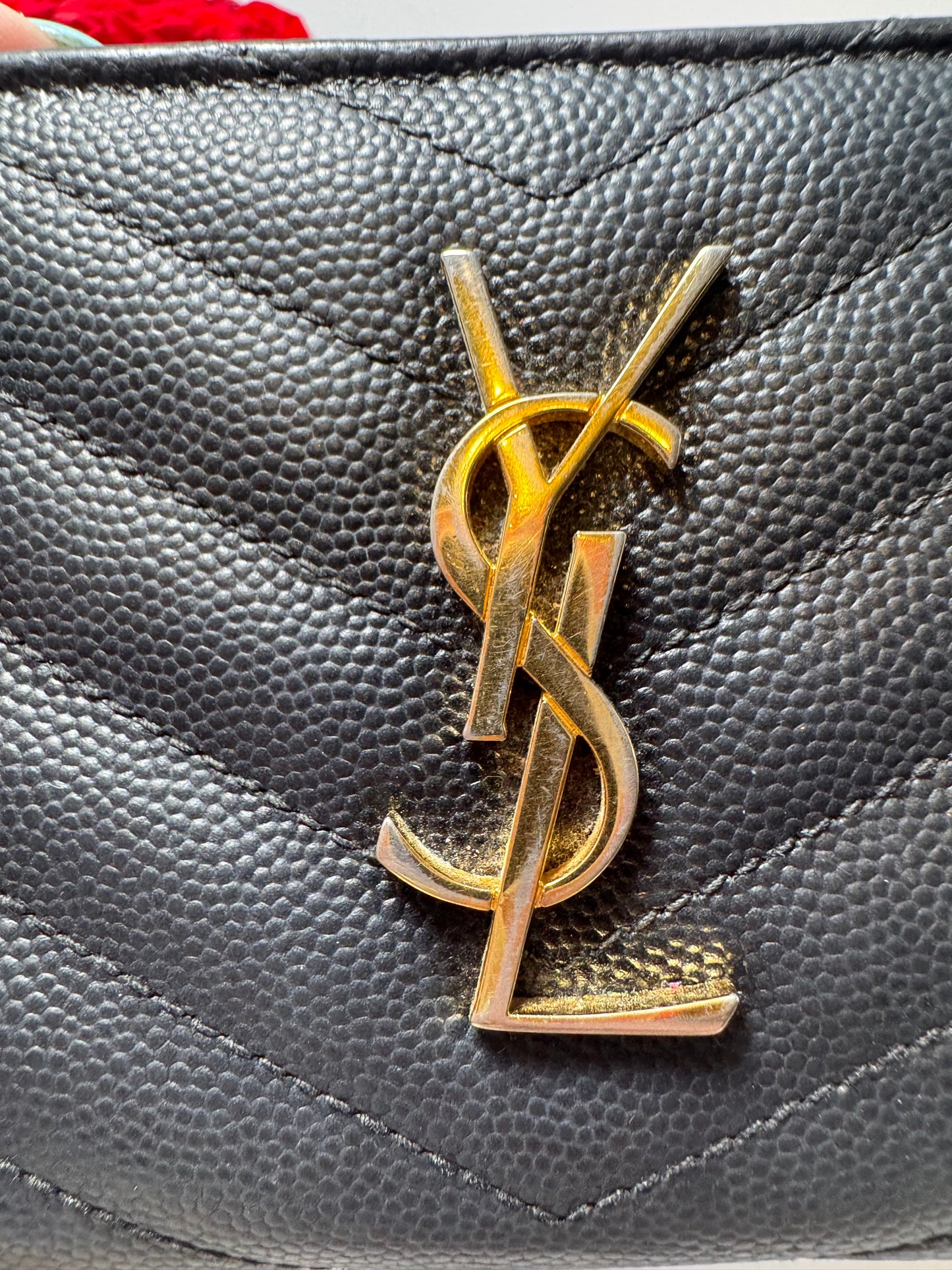 Saint Laurent Bifold Cassandra Wallet Caviar Leather