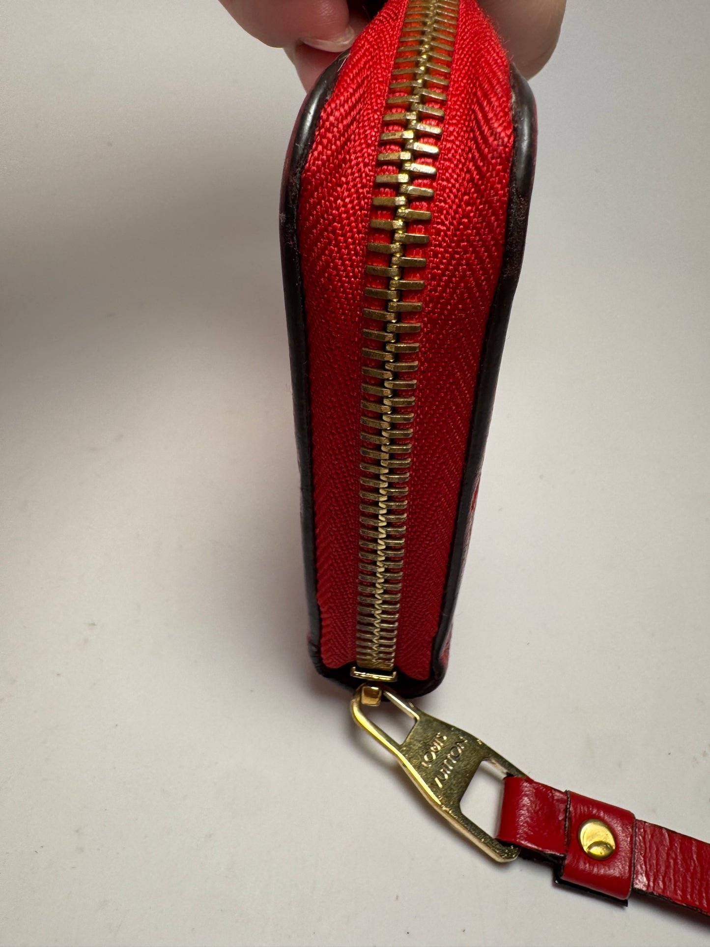 Louis Vuitton Empriente Zippy Wallet Cherry Red Leather