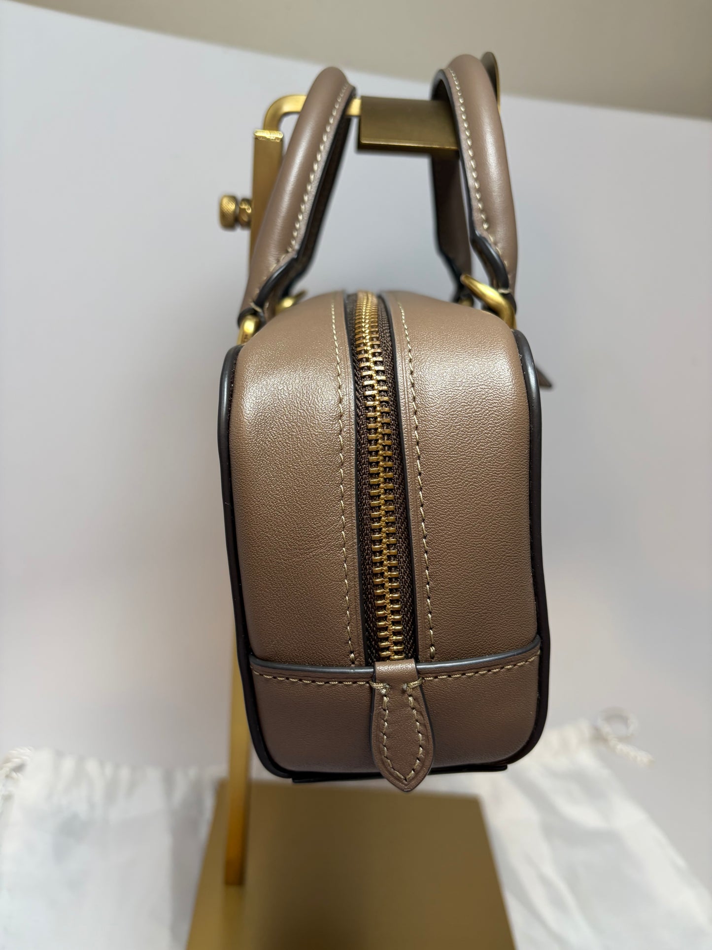 Coach Bowery 22 Satchel in Dark Stone NWT
