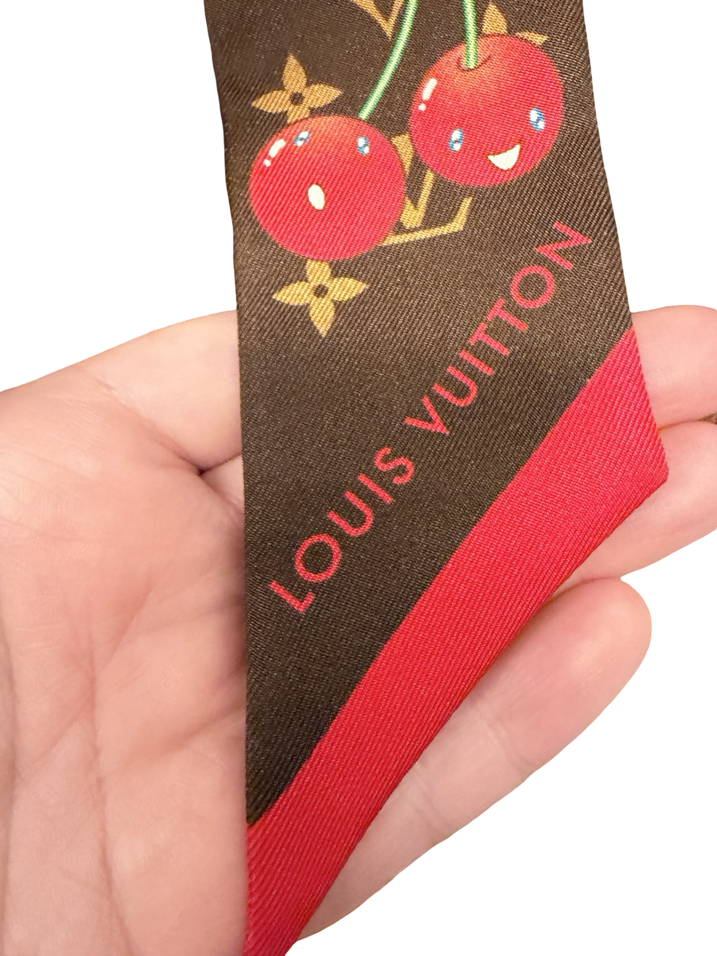 Louis Vuitton Murakami Cherry BB Bandeau Scarf w/COA