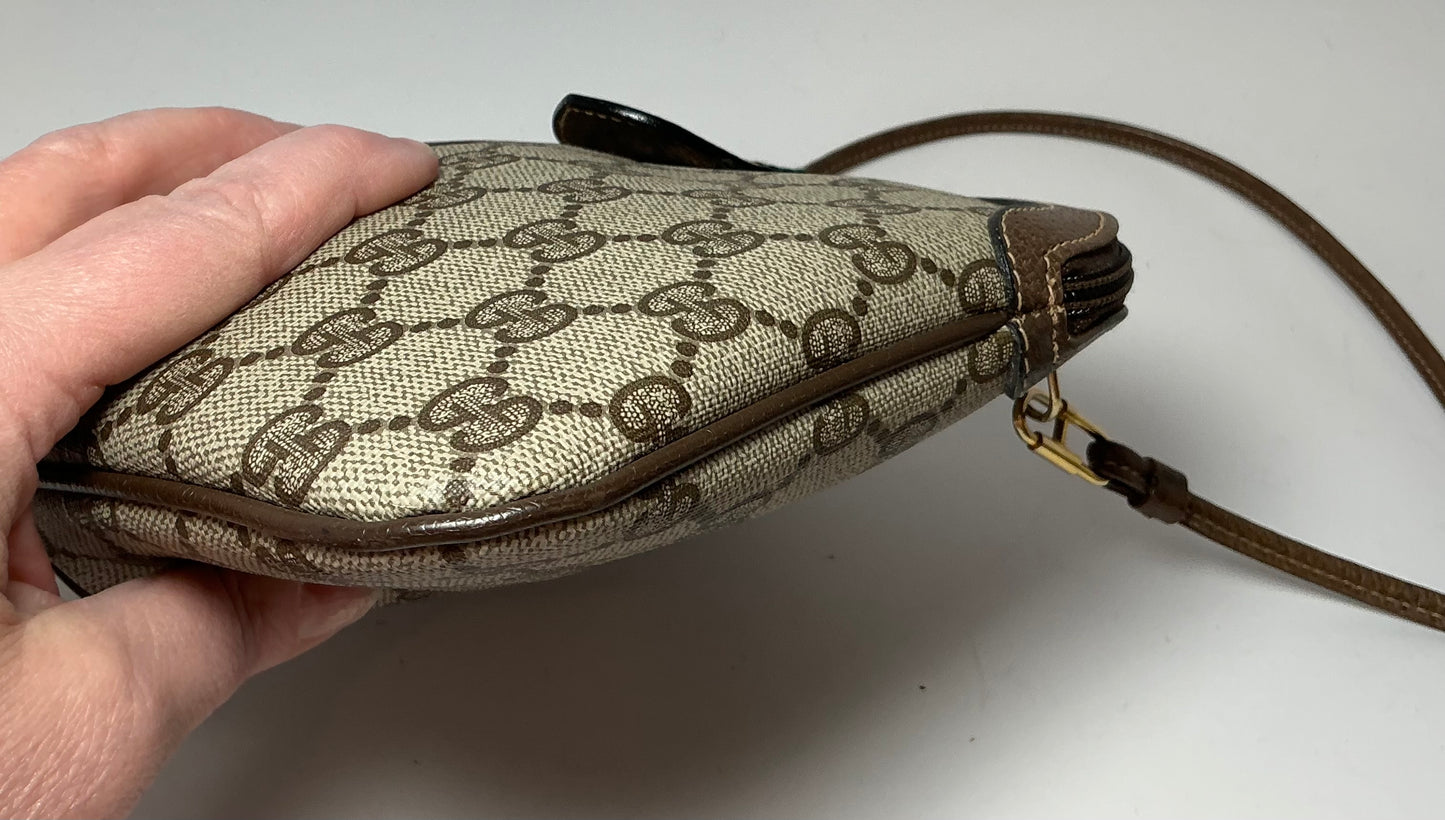 Gucci GG Supreme Web Canvas & Leather Crossbody