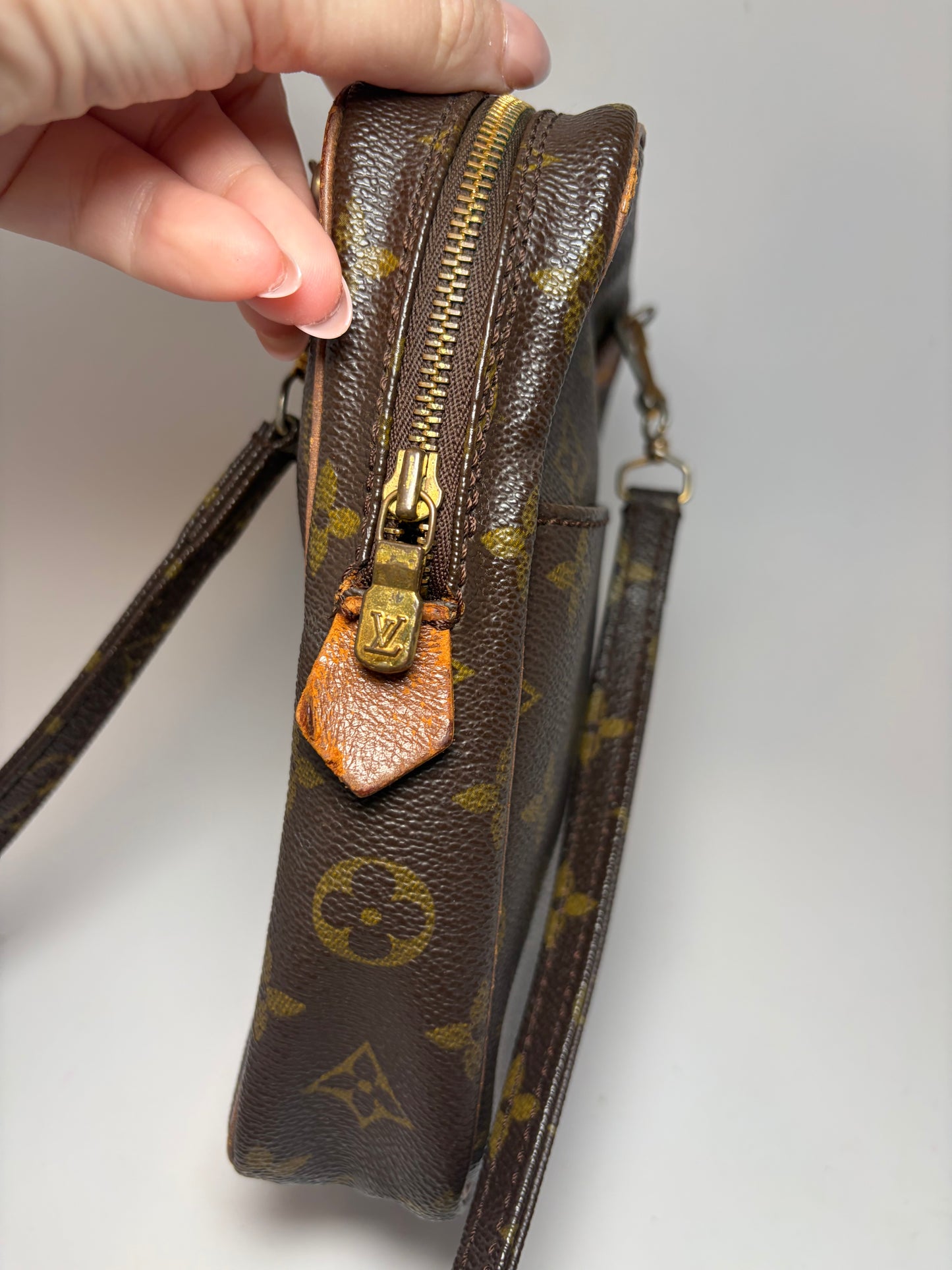 Louis Vuitton Mini Danube Momogram Crossbody-fair condition