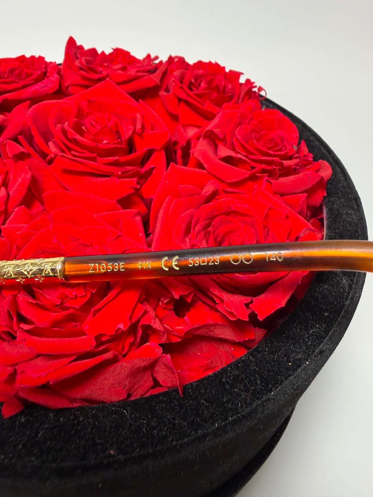 Louis Vuitton Brown Tortoise Round Sunglasses with Gold Monogram Details