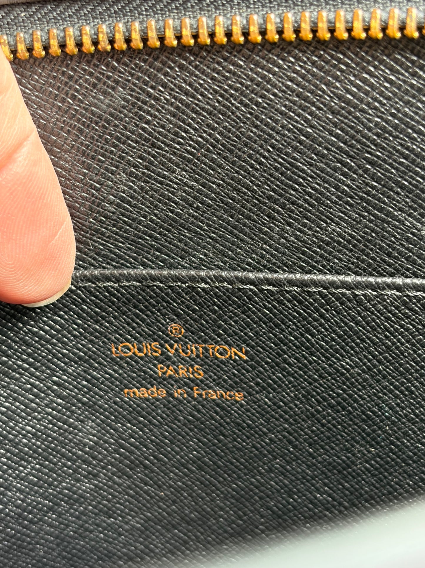 Louis Vuitton Pochette Homme Clutch Black Epi Leather