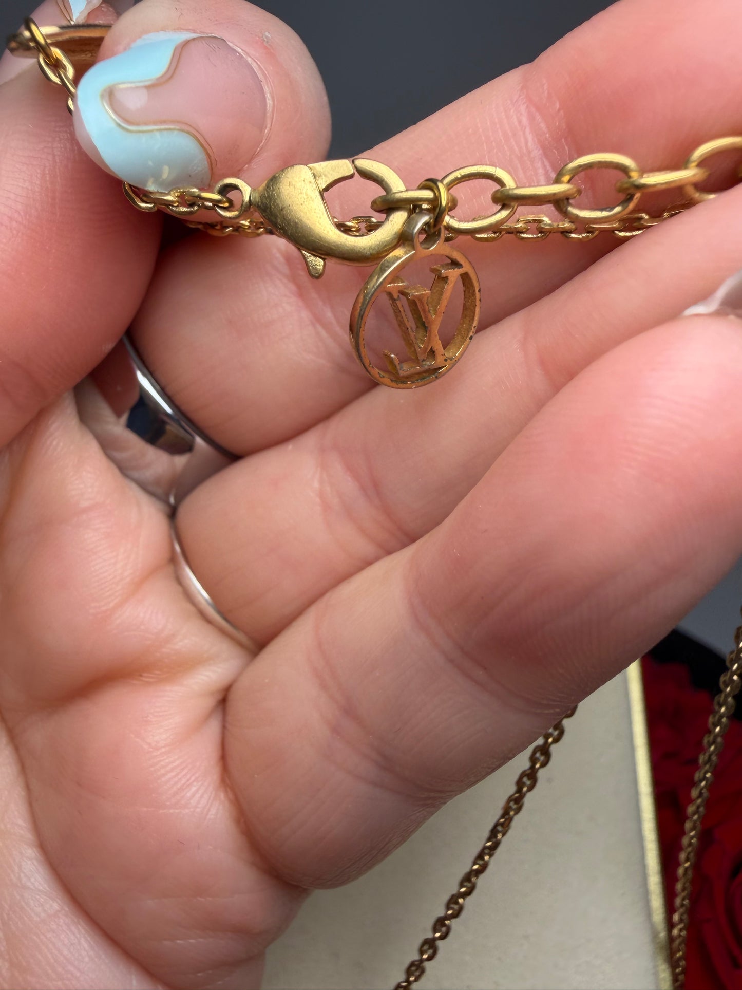 Louis Vuitton Angel of Love Heart Angel Wings Necklace