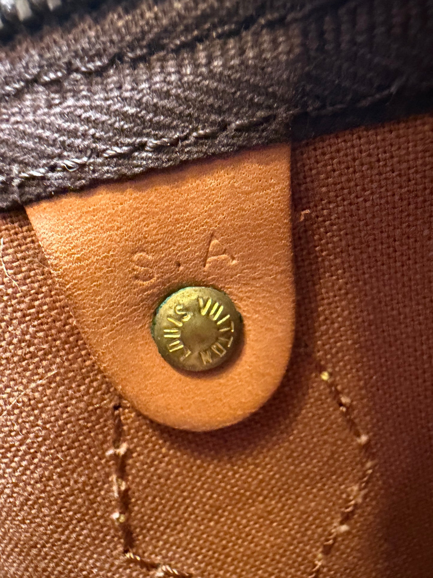 Louis Vuitton Speedy 30 Monogram Vintage Pre Date Code 80s/70s w/COA