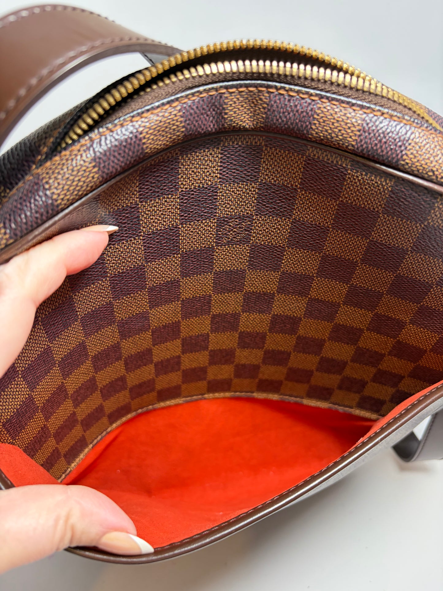 Louis Vuitton Ipanema GM shoulder bag in Damier Ebène