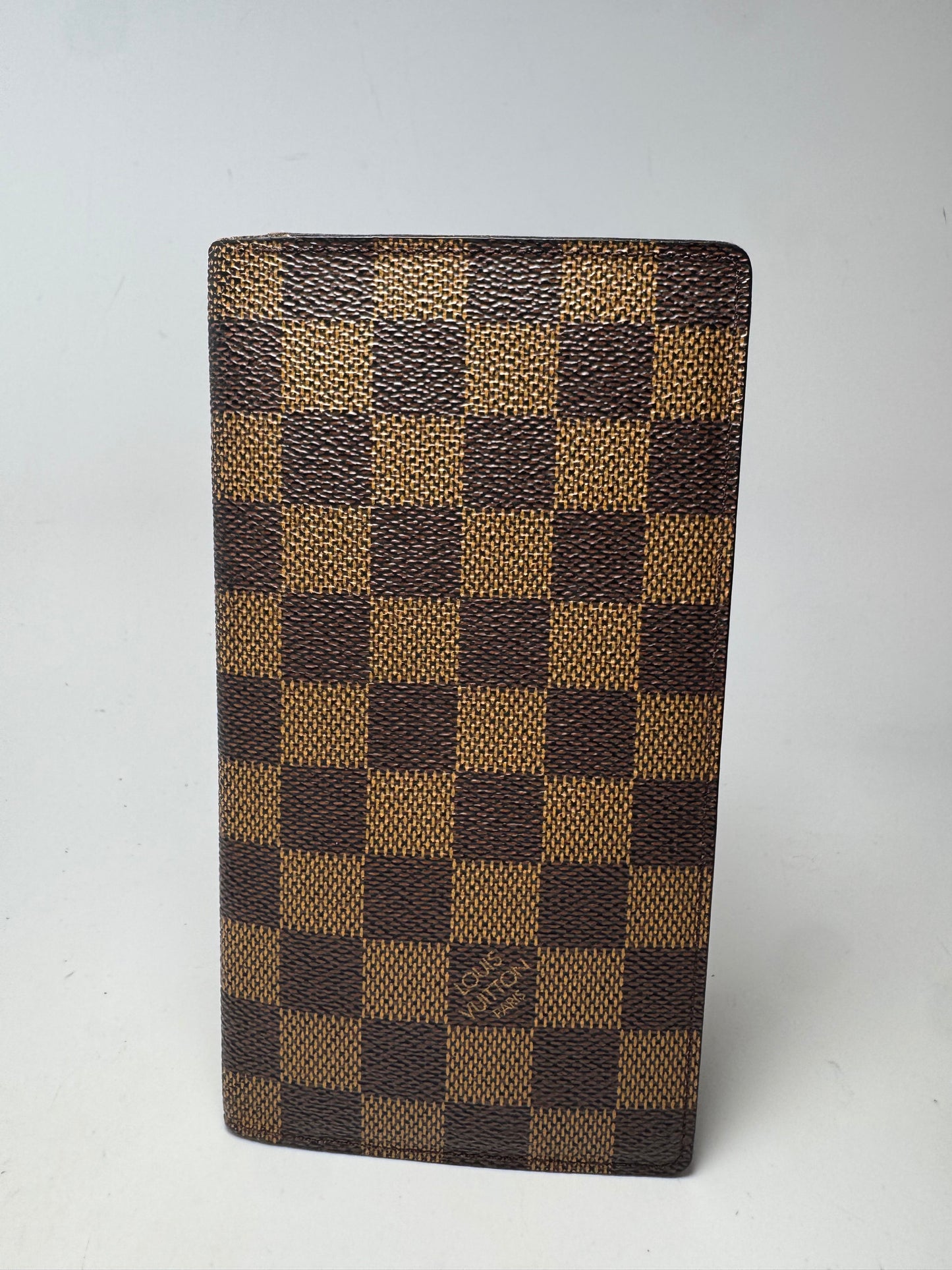 Louis Vuitton Damier Ebene Porte Valeurs Wallet/Passport Cover- Fair Condition Centenaire Edition