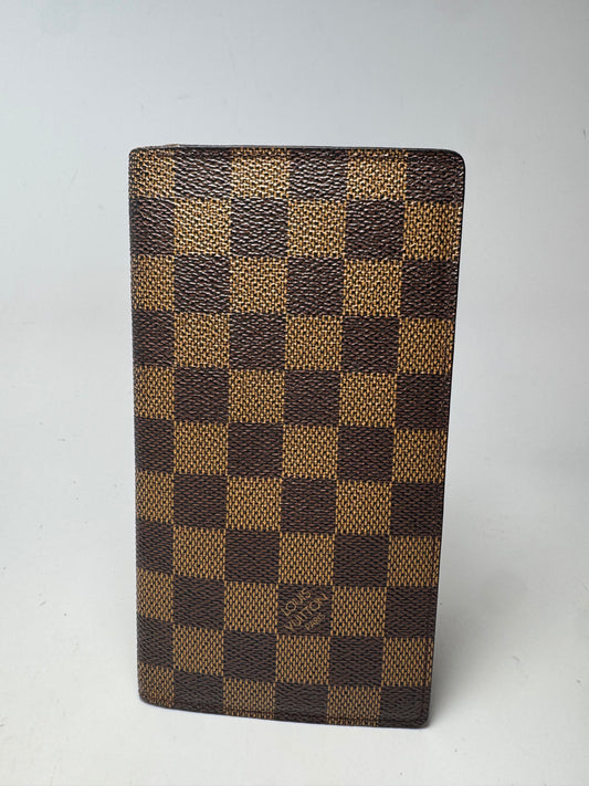 Louis Vuitton Damier Ebene Porte Valeurs Wallet/Passport Cover- Fair Condition Centenaire Edition