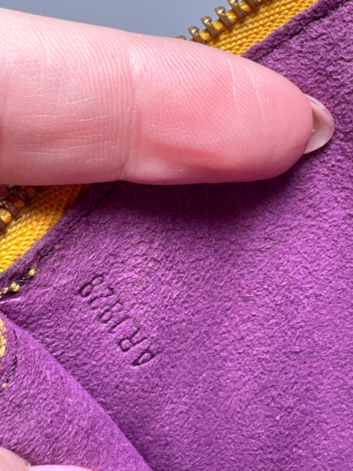 Louis Vuitton Yellow Epi Leather Pochette