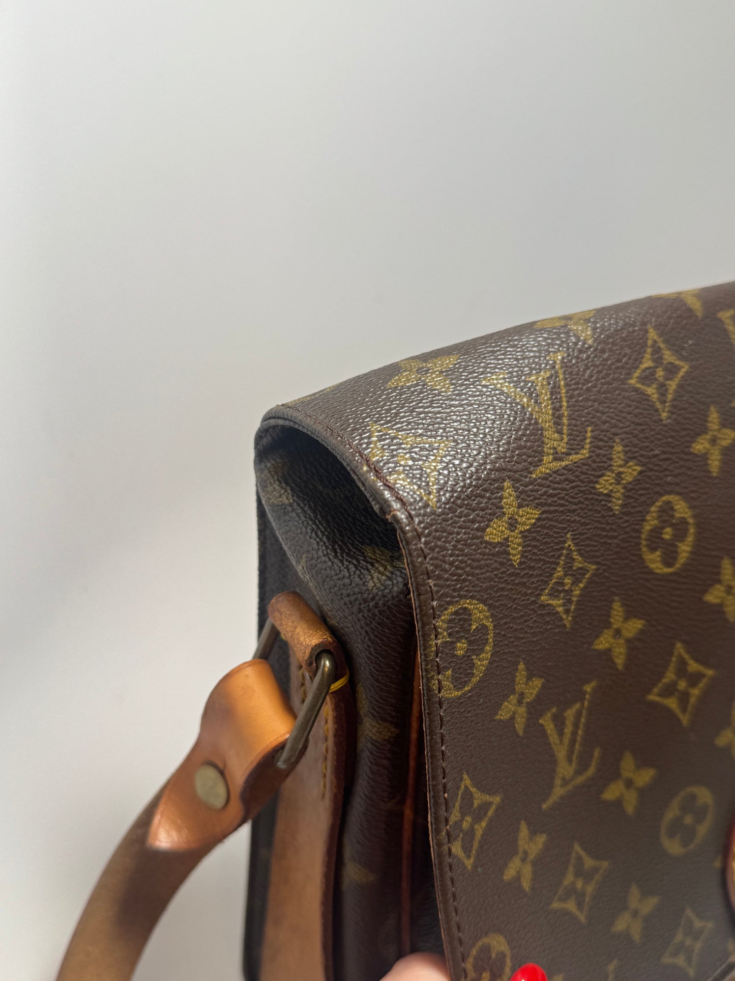 Louis Vuitton Cartouchière GM Monogram Crossbody (Vintage) Fair Condition