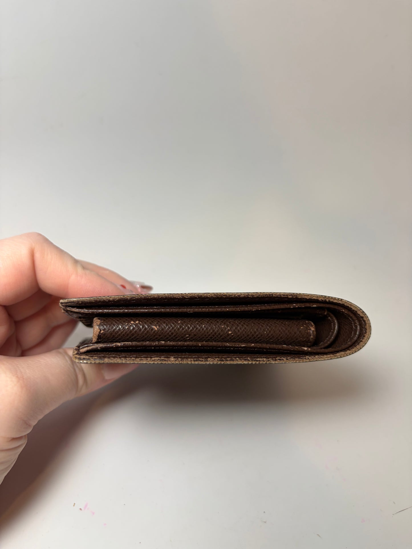 Louis Vuitton Damier Ebene Portefeuille Marco Bifold Wallet