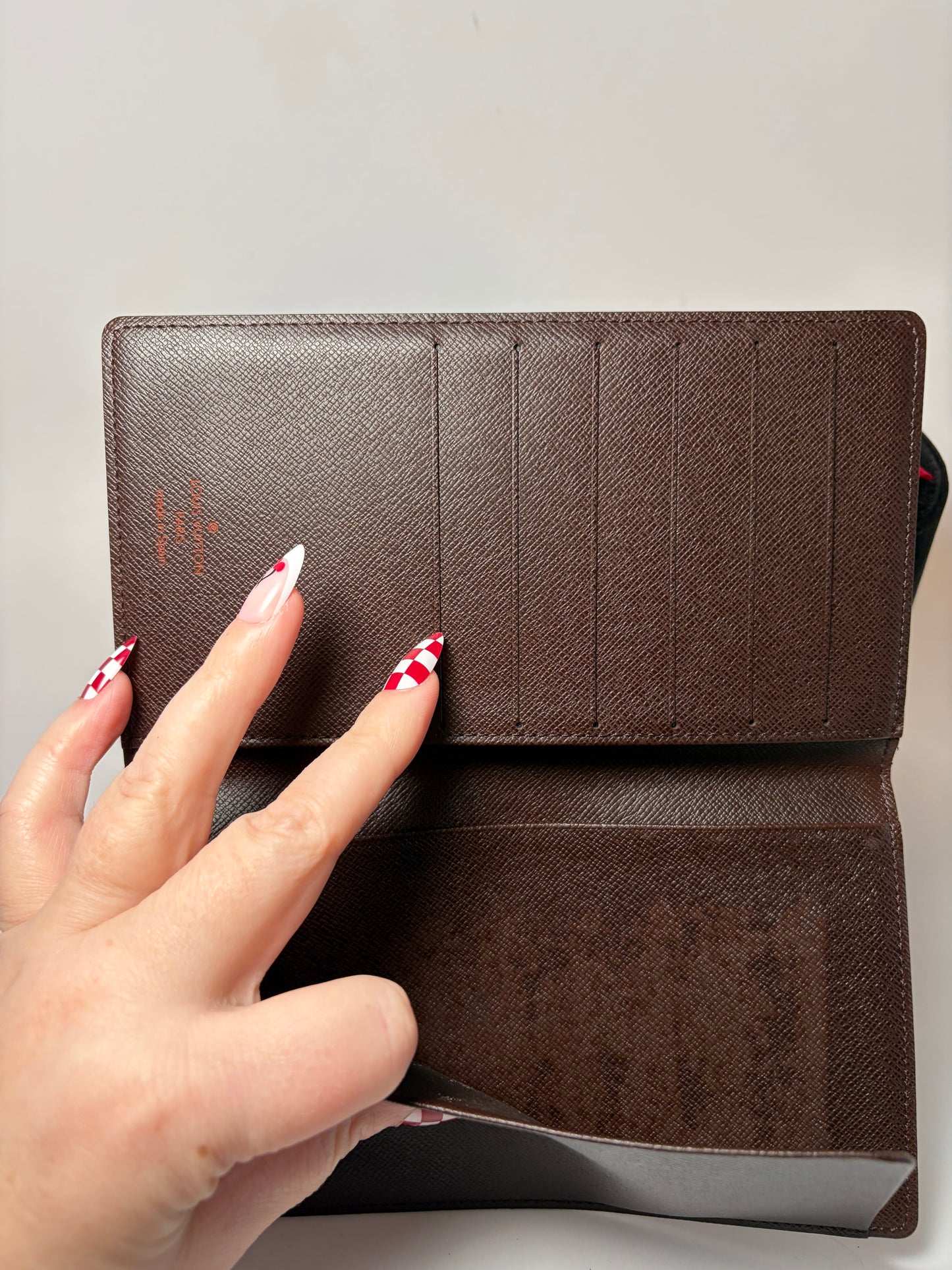 Louis Vuitton Damier Ebene Slim Wallet/Passport Holder