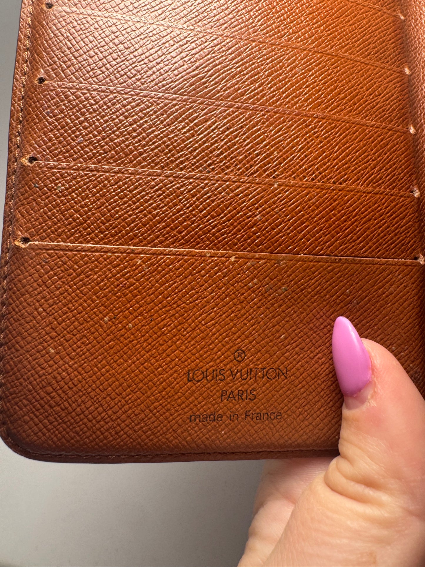 Louis Vuitton Porte Papier Zip Monogram Wallet/Passport Holder- December 1997