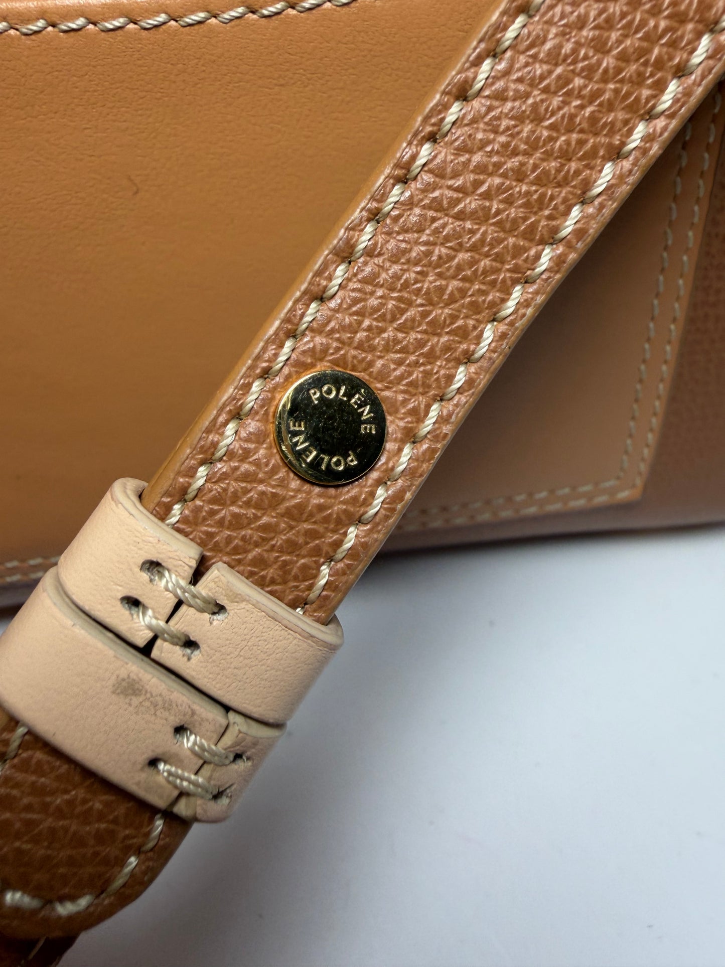 Polène Un Nano Trio Camel Crossbody