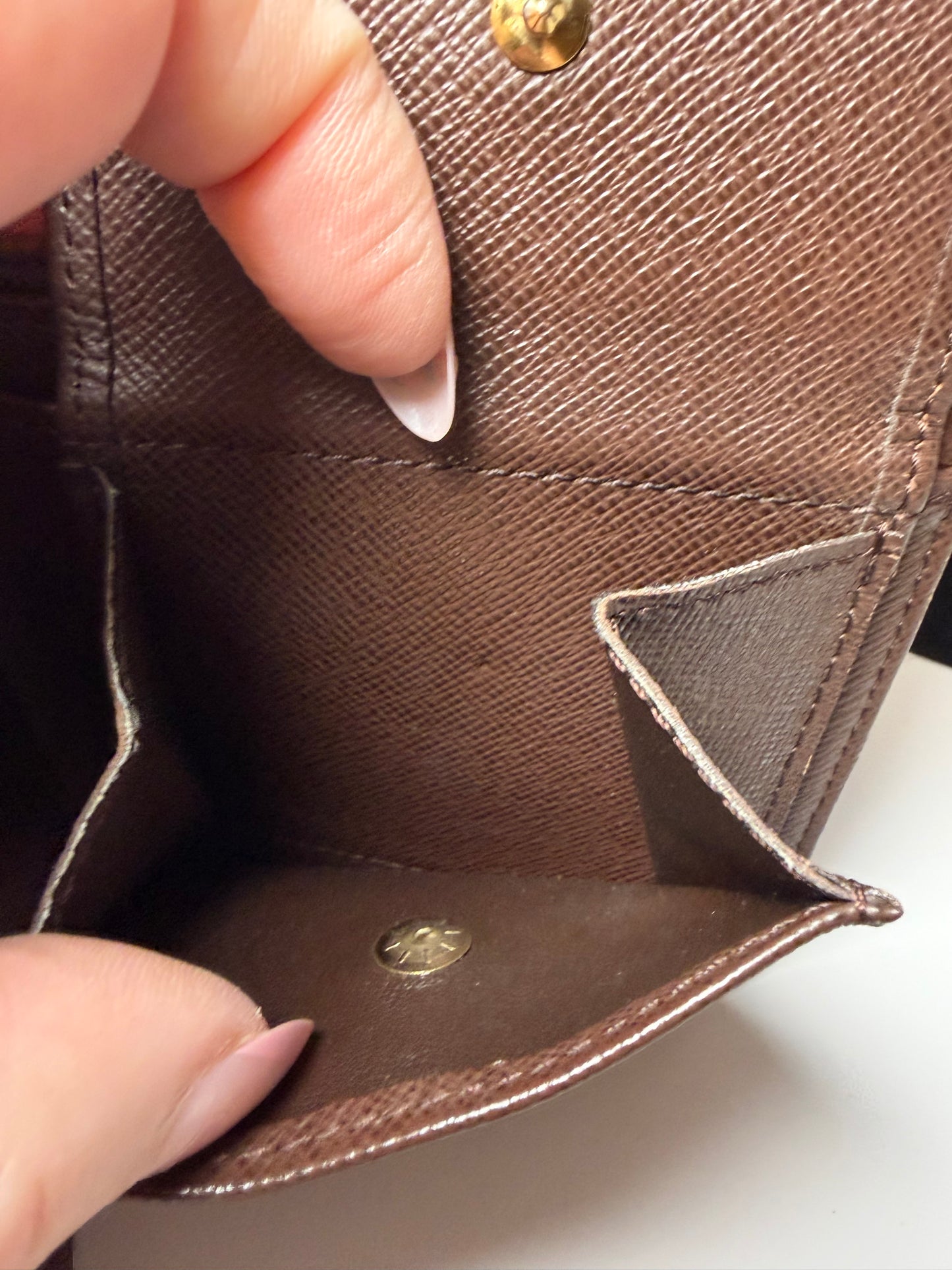 Louis Vuitton Damier Ebene Portefeuille Marco Bifold Wallet