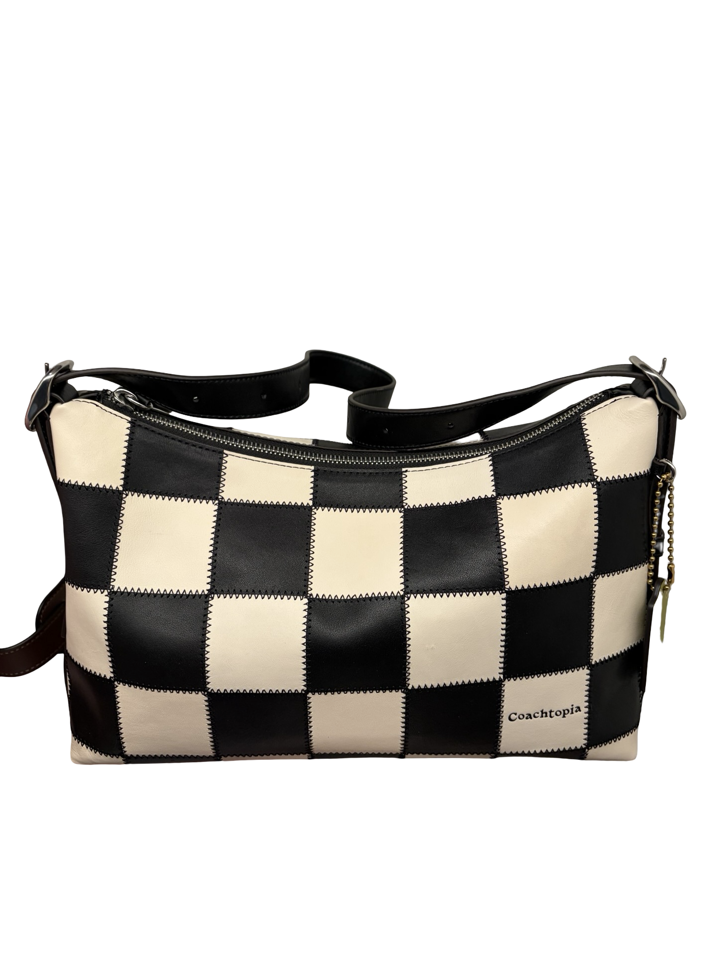 Coachtopia Alter Ergo Black & Cream Checkered (Larger size) Shoulder & Crossbody