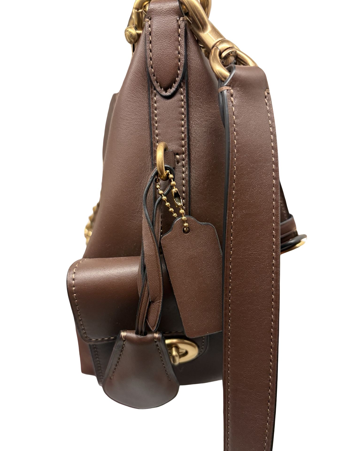 Coach Pocket Juliette 30 Maple Shoulder Bag & Crossbody