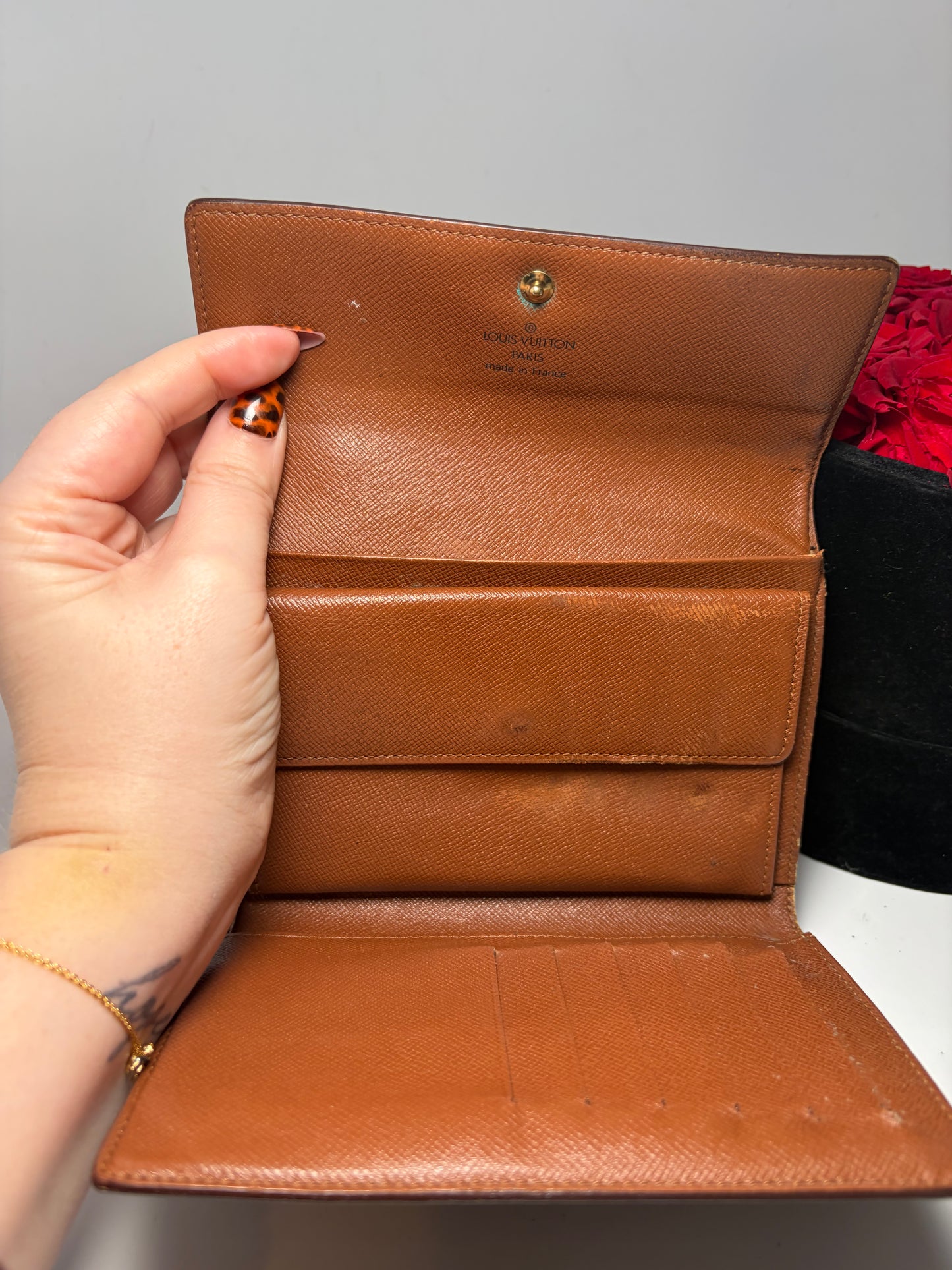 Louis Vuitton Etui Papier Tressor Monogram Wallet