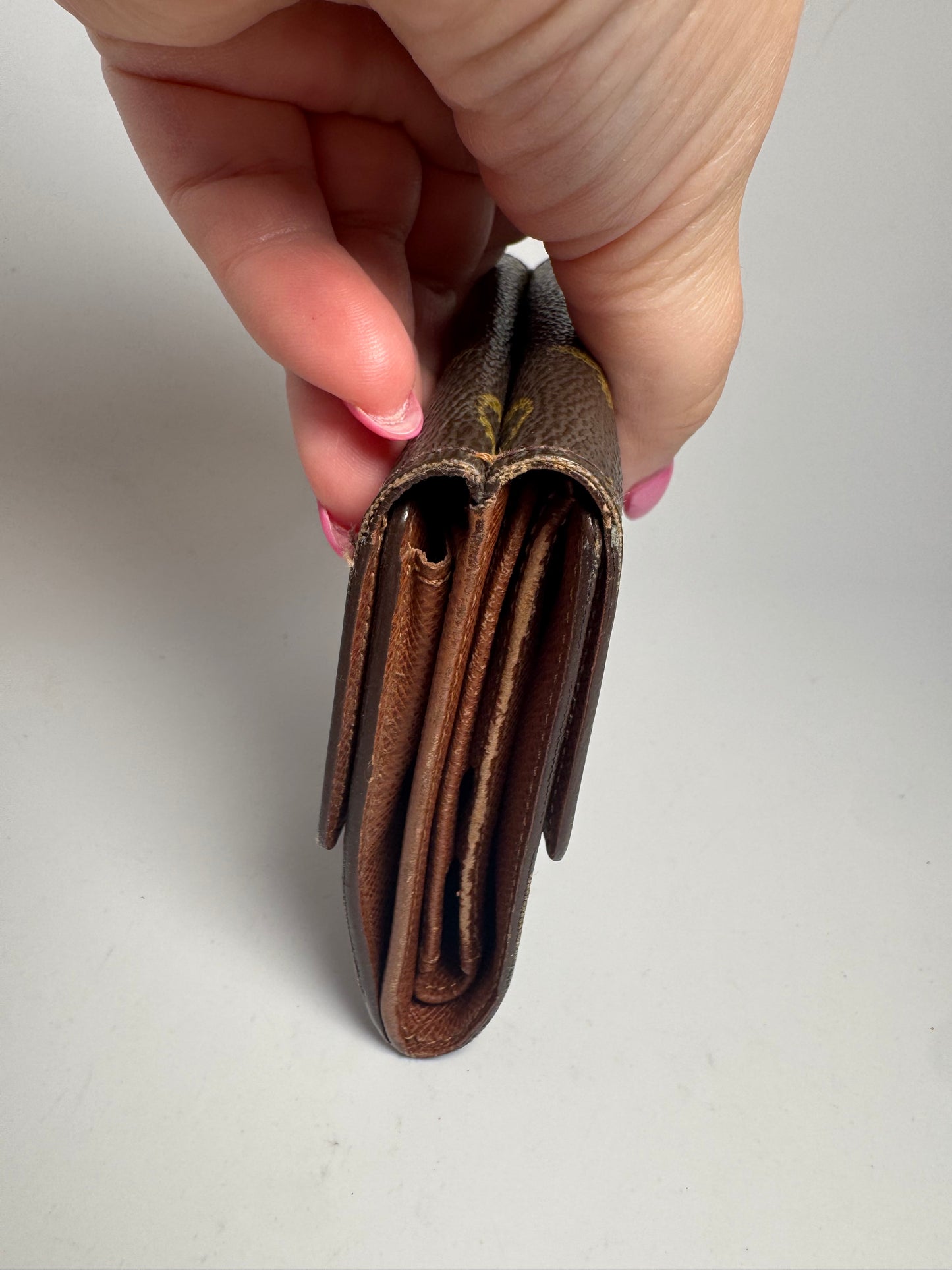 Louis Vuitton Elise Compact Monogram Wallet Made in France May 2000