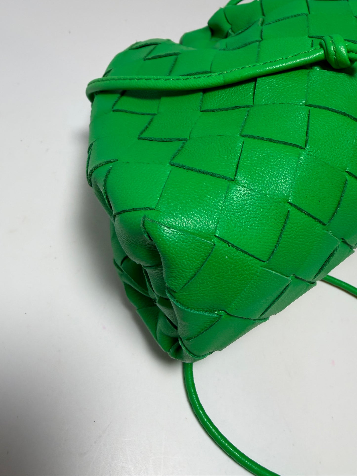 Bottega Veneta Mini Intrecciato Nappa Leather Clutch/Crossbody Pouch with Dust Bag & COA