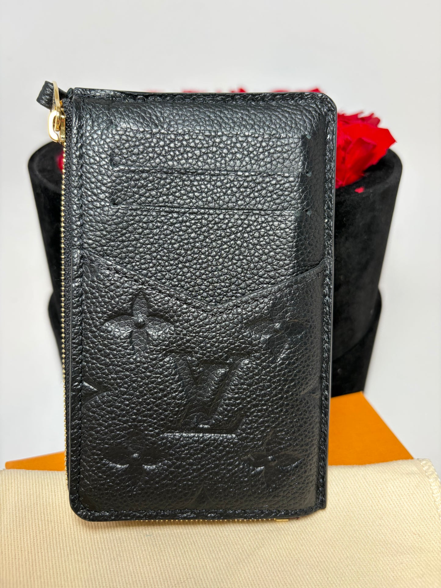 Louis Vuitton Black Empriente Leather Recto Verso Wallet/Key Cles