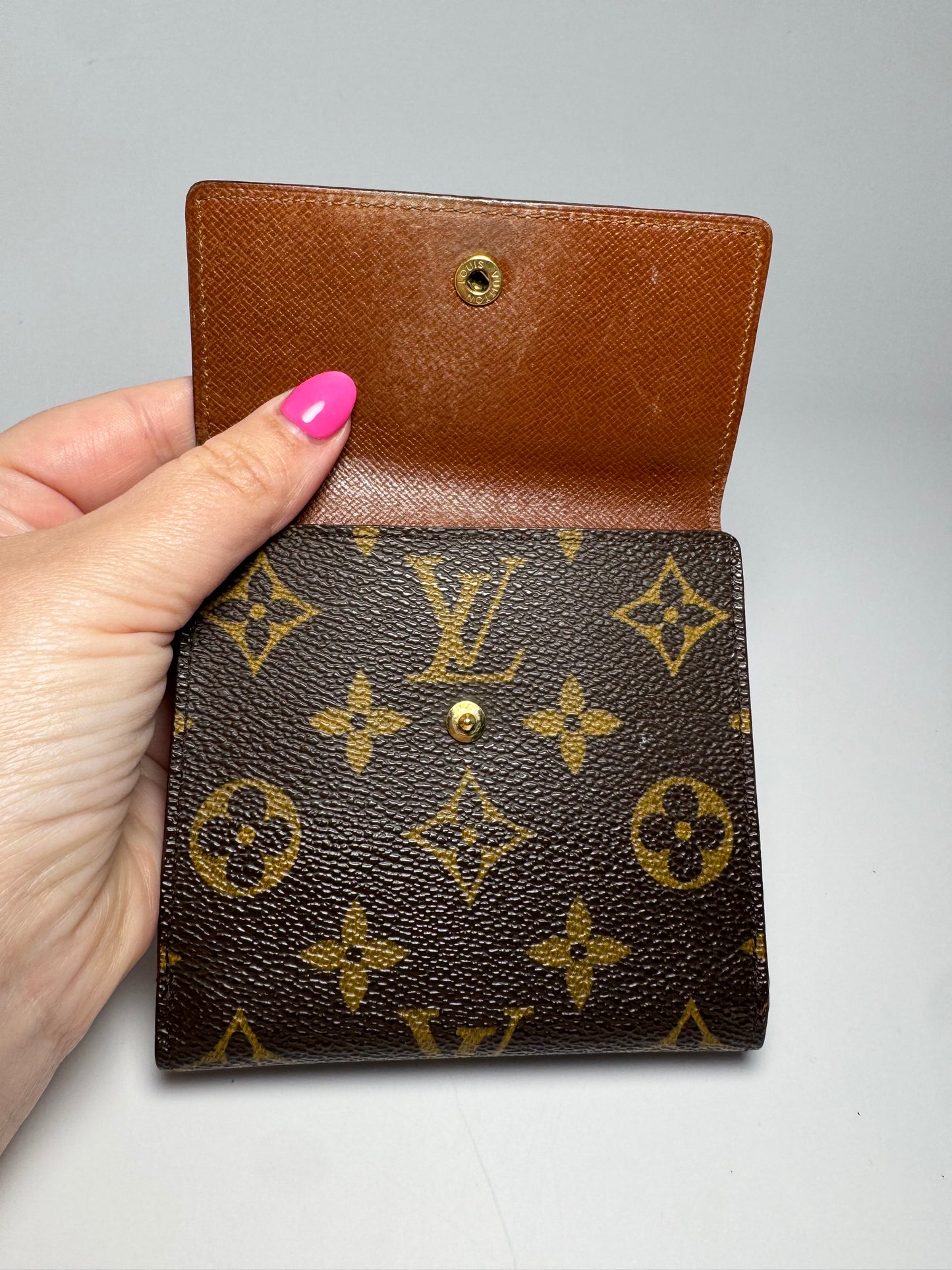 Louis Vuitton Portefeuille Elise Bifold Compact Monogram Wallet- Vintage September 1995 in France