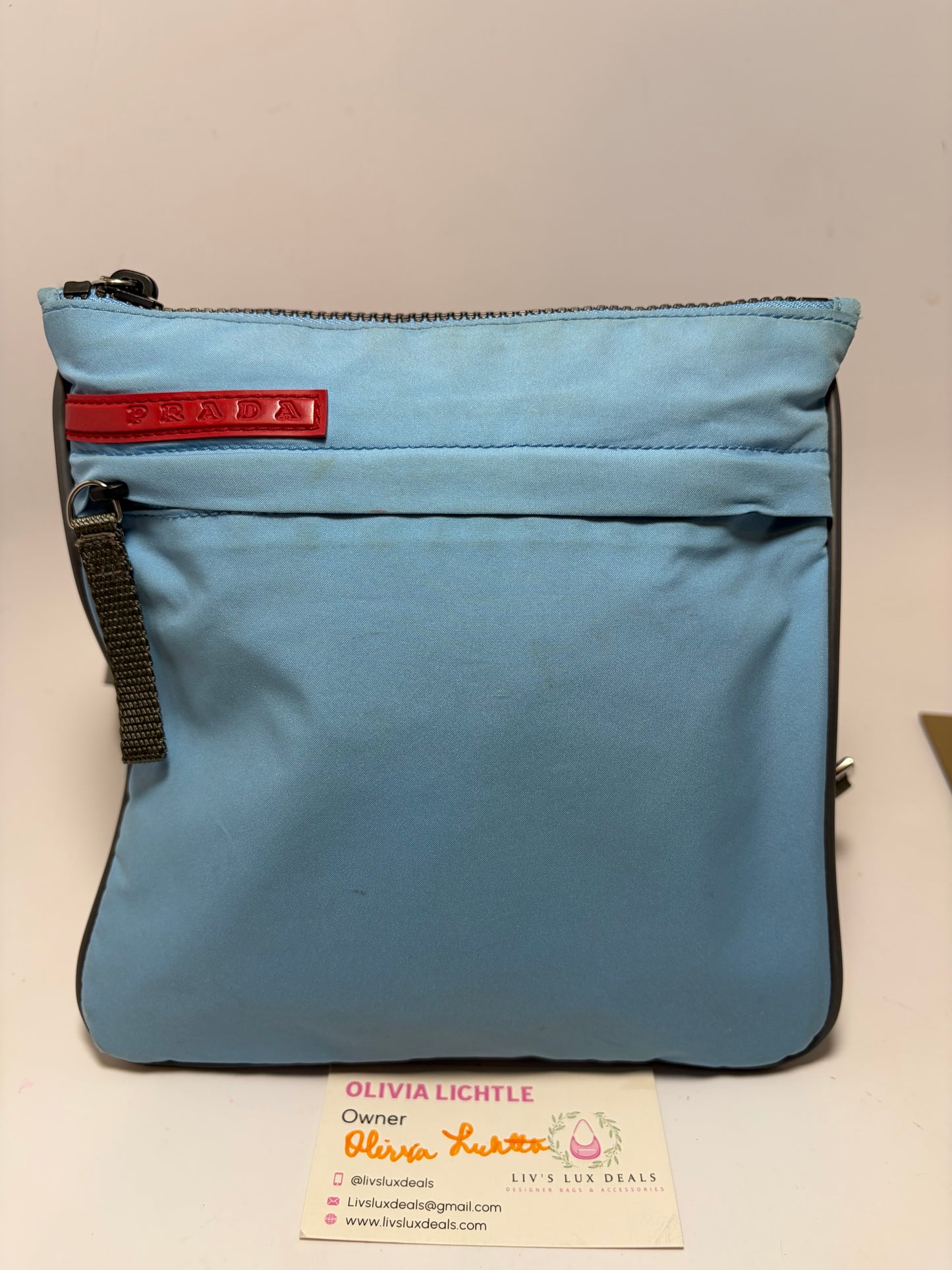 Prada Nylon Vela Sport Messenger Crossbody